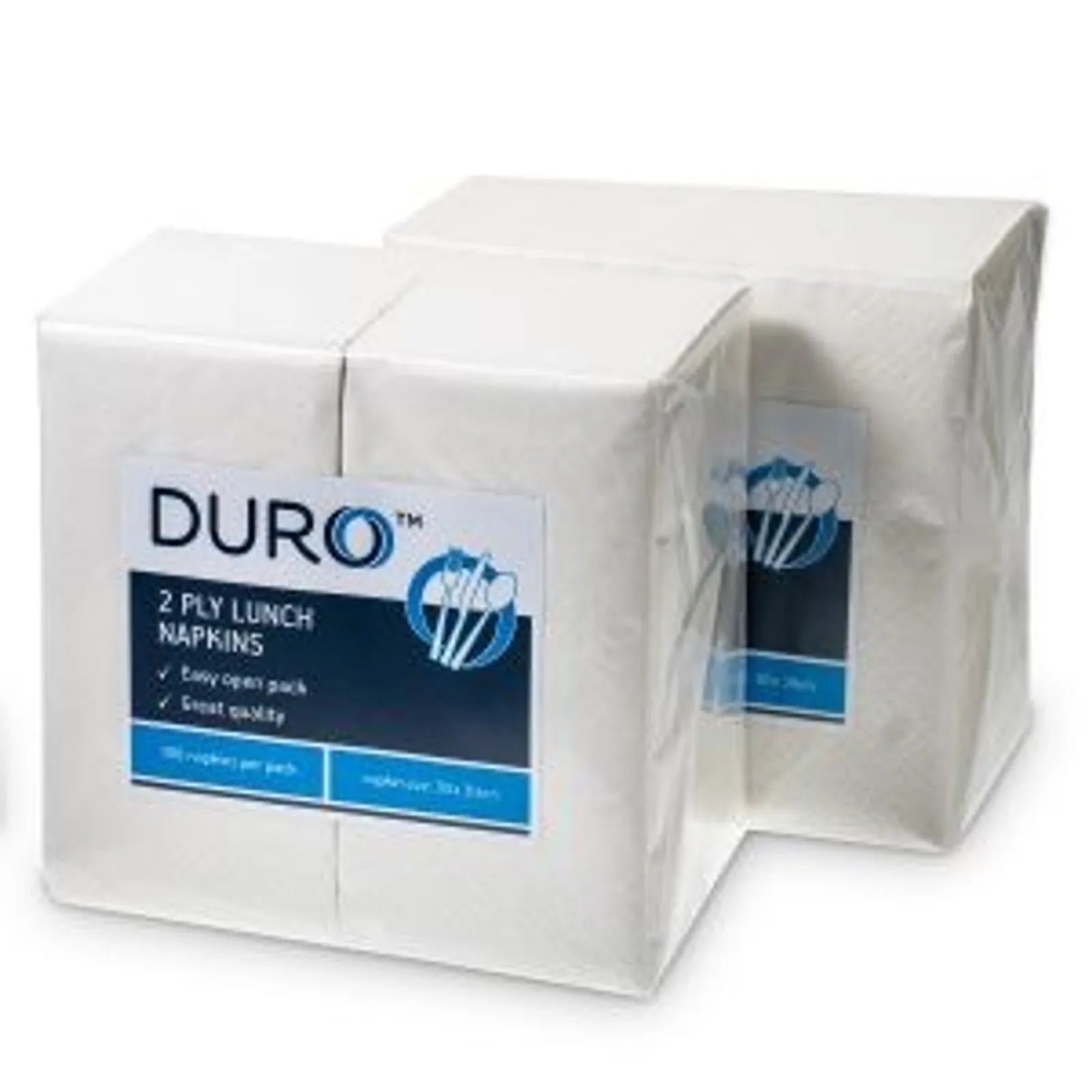 Duro 2LWGT - Lunch Napkin 2 ply 300mmx300mm GT Fold, 2000pcs/carton