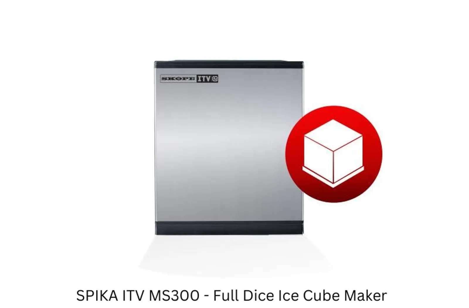 SPIKA MS300 Slim A - Modular Ice Cube Maker 300kg with Storage Bin