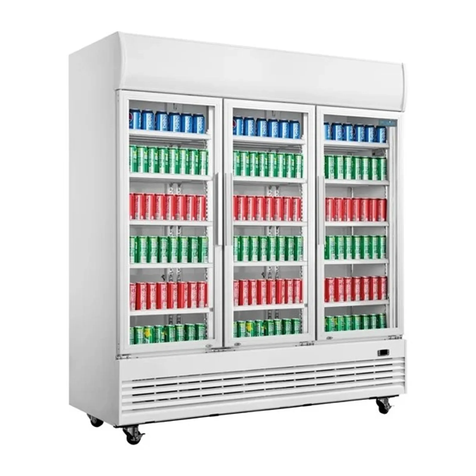 Polar GE769-A - 3 Door Upright Display Fridge