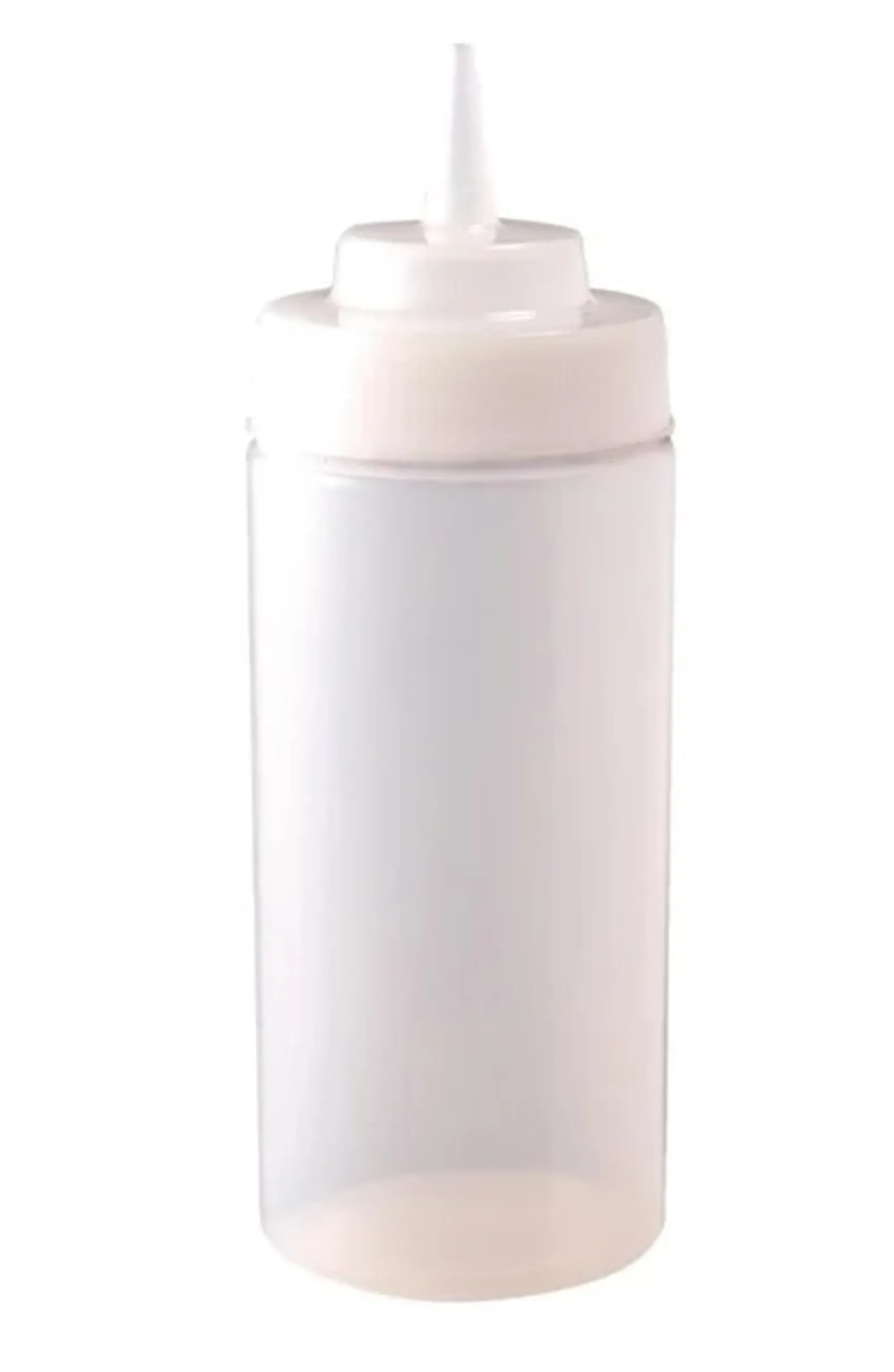 Vogue Clear Wide Neck Squeeze Sauce Bottle 454ml