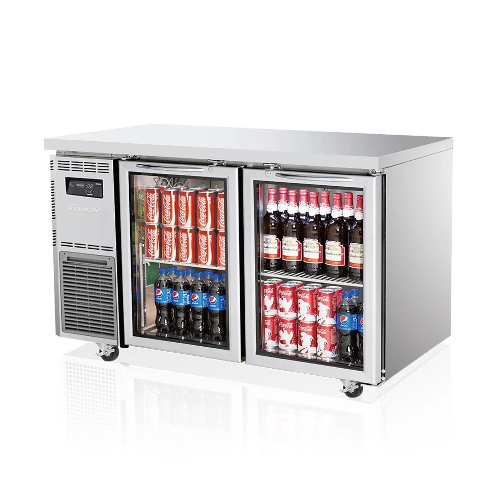 Turbo Air KGR12-2-N - 2 Glass Door Undercounter Fridge