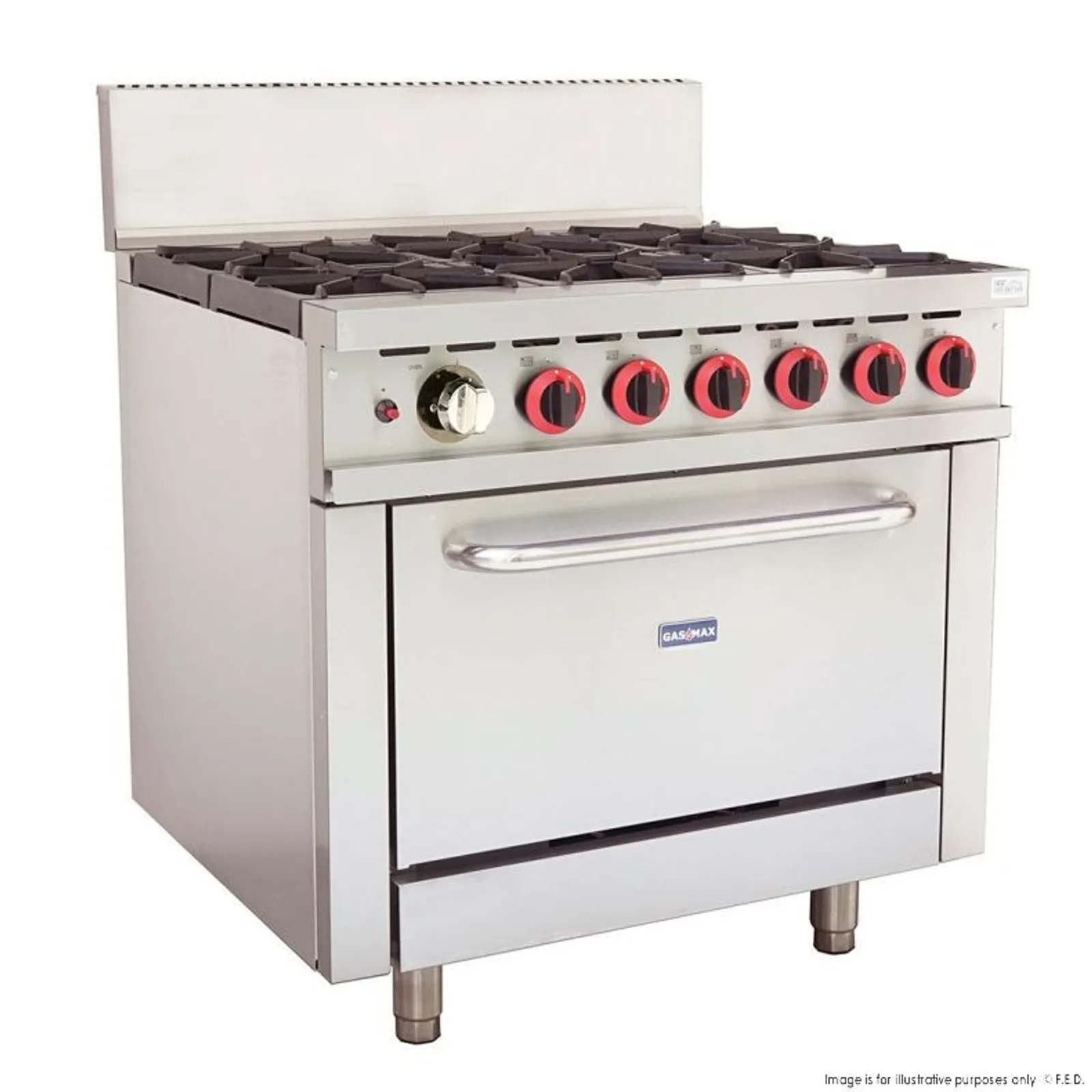 Gasmax GBS6TS - 6 Burner With Oven Flame Failure