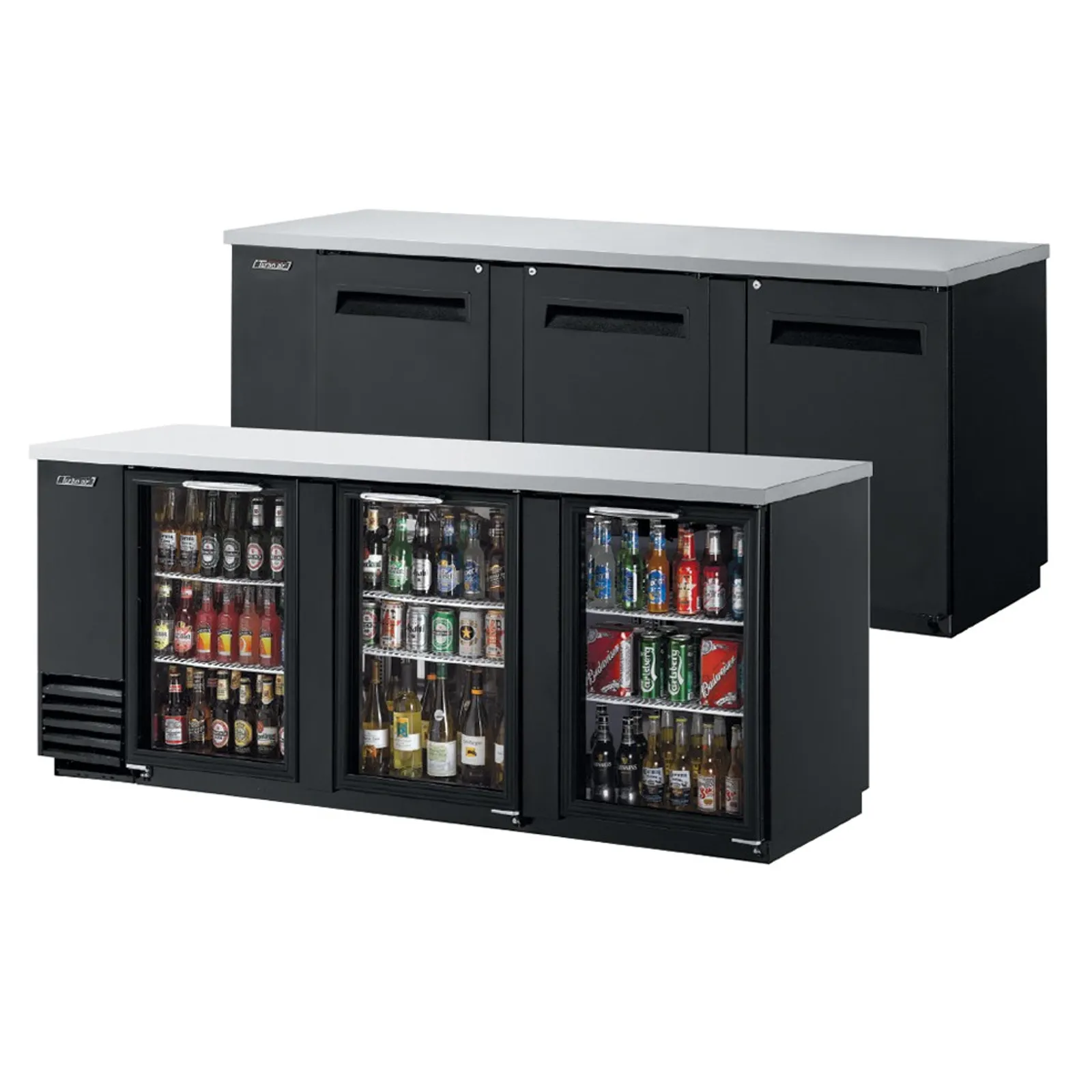 Turbo Air TBB-4SGD - 3 Glass Door Back Bar Fridge