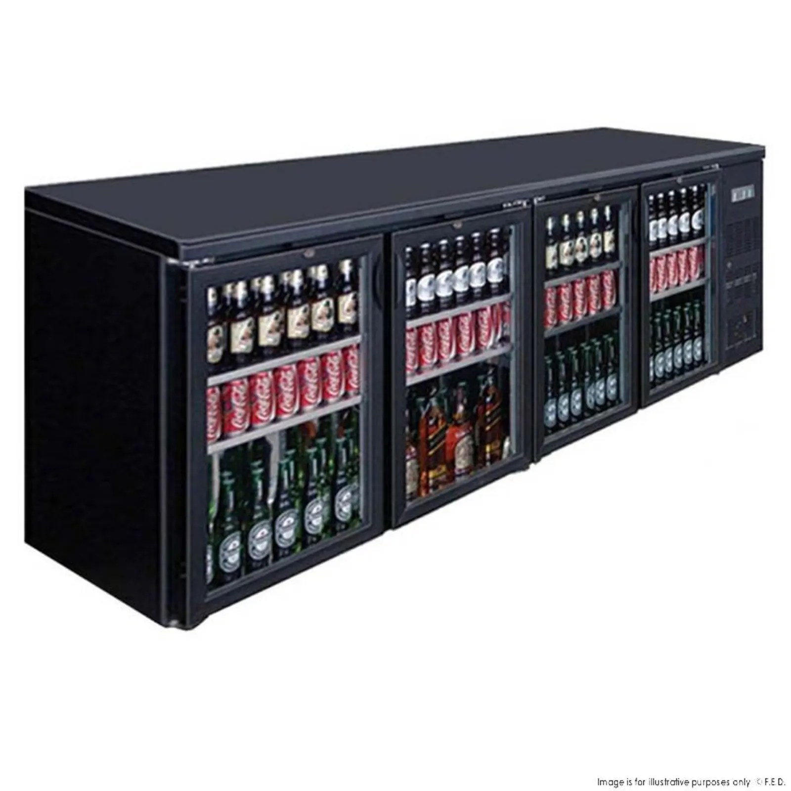 Thermaster BC4100G - 4 Door Drink Cooler