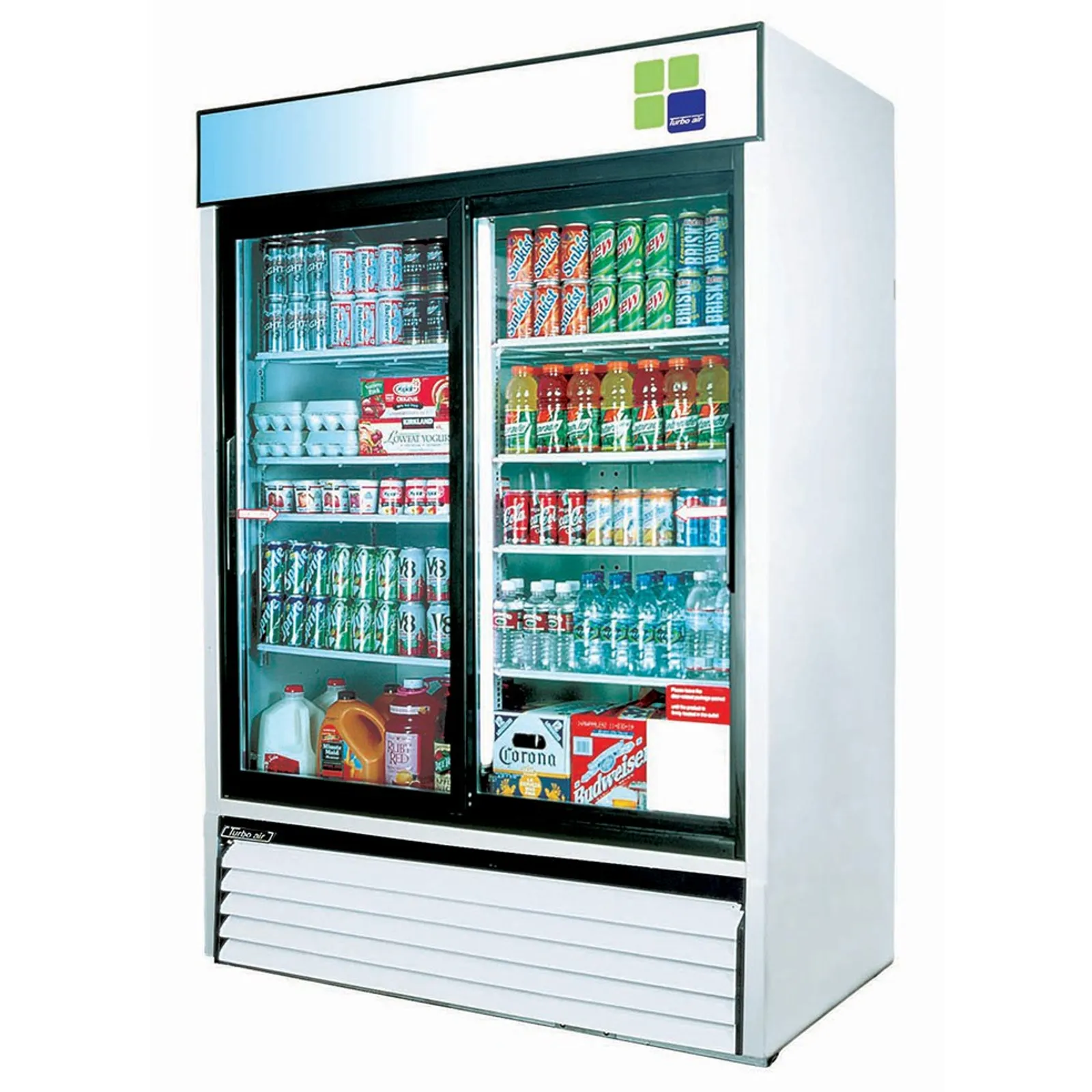 Turbo Air FRS-1300R - 2 Sliding Glass Door Upright Chiller