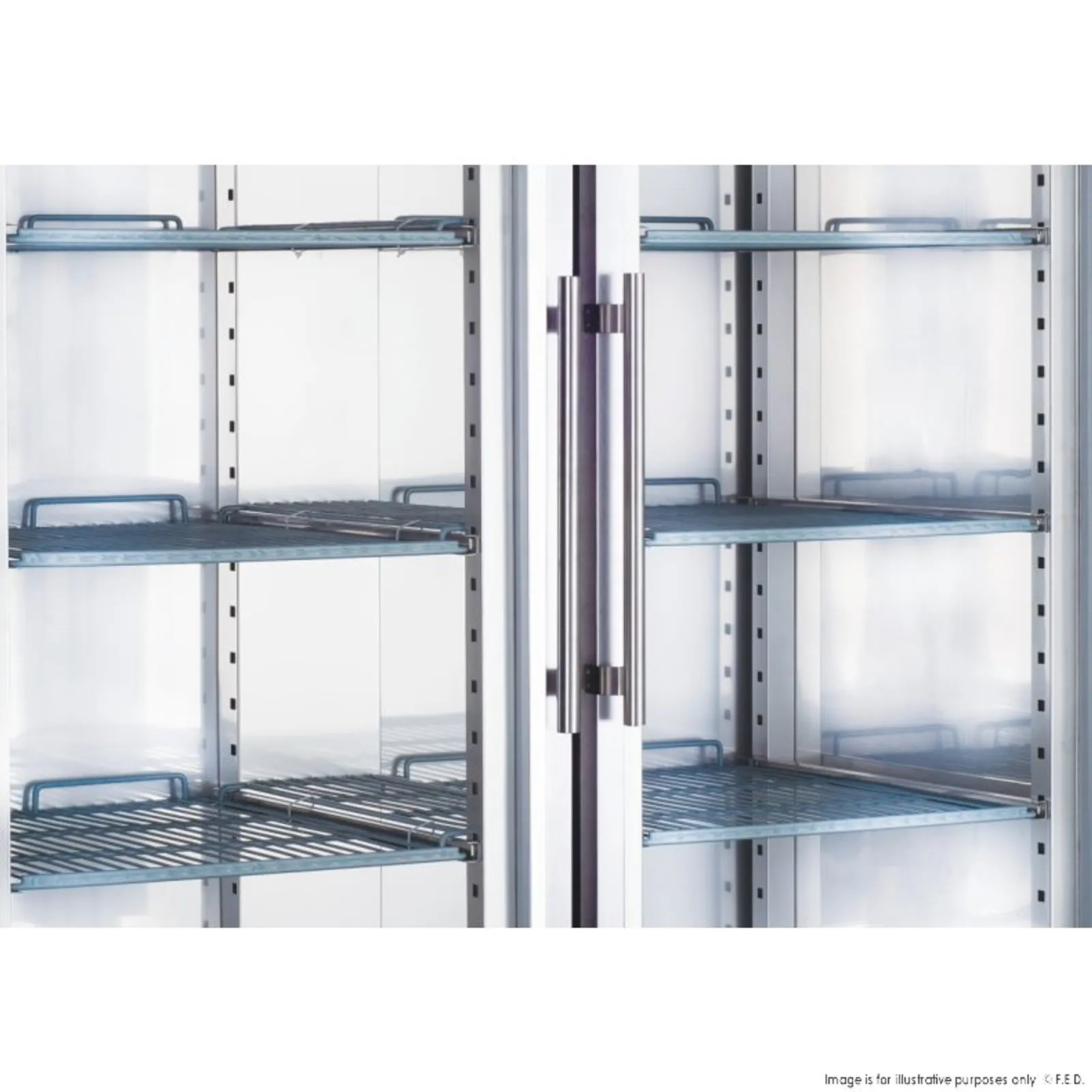 FED-X XURC1410G2V - S/S Two Full Glass Door Upright Fridge