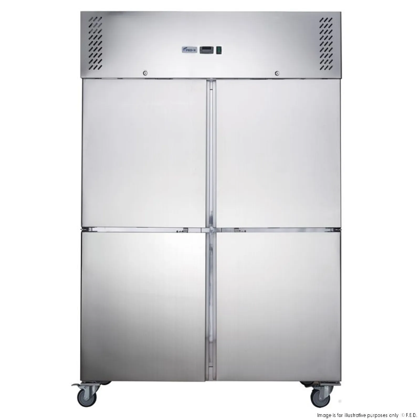 FED-X XURC1200S2V - 4 Door Upright Fridge
