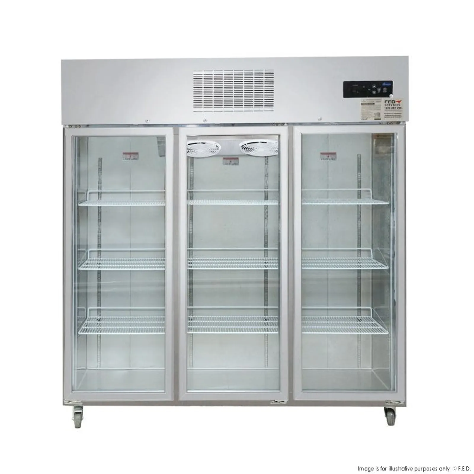 Thermaster SUFG1500 - 3 Door Upright Display Freezer