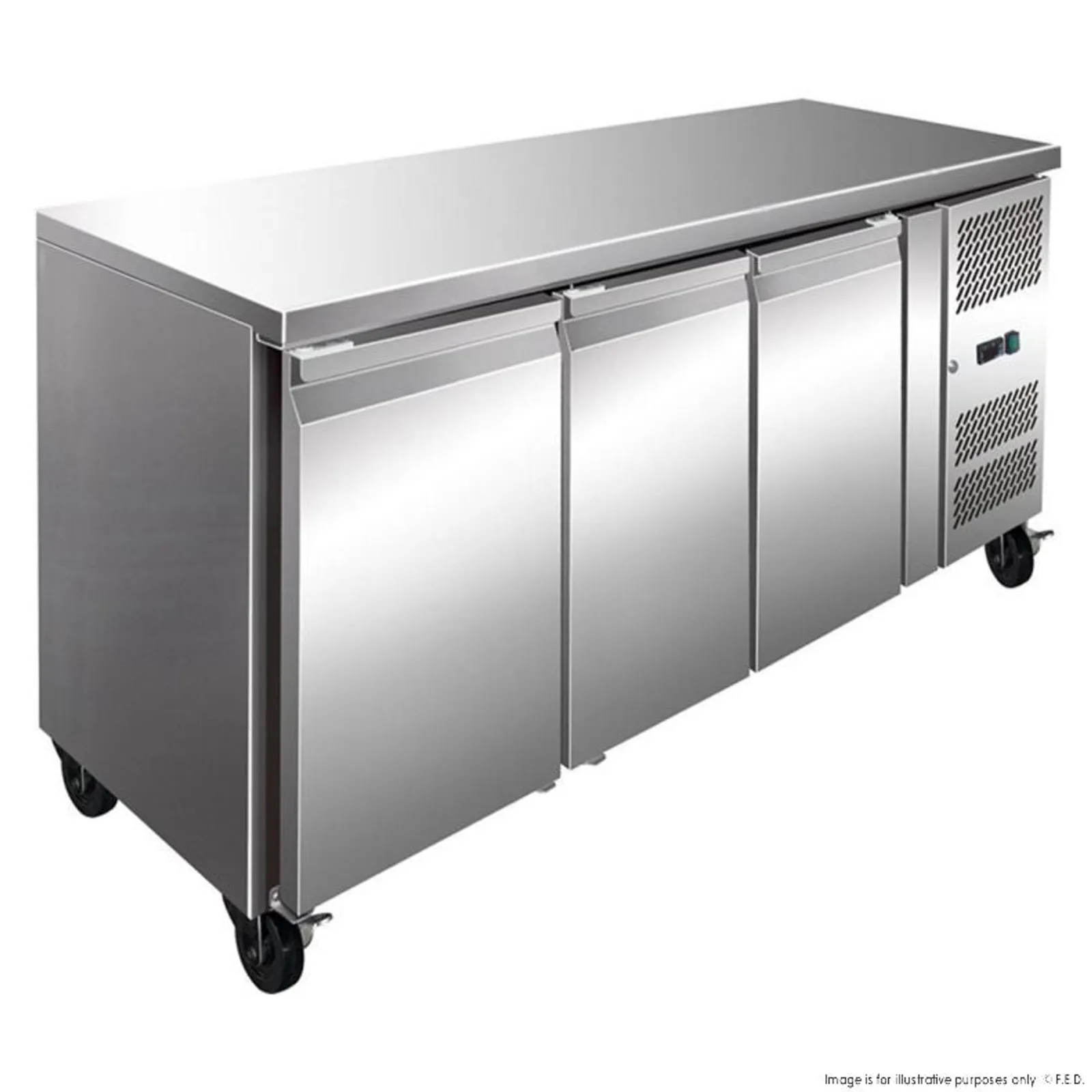 Thermaster FE3100BT - 3 Door Bench Freezer 386L