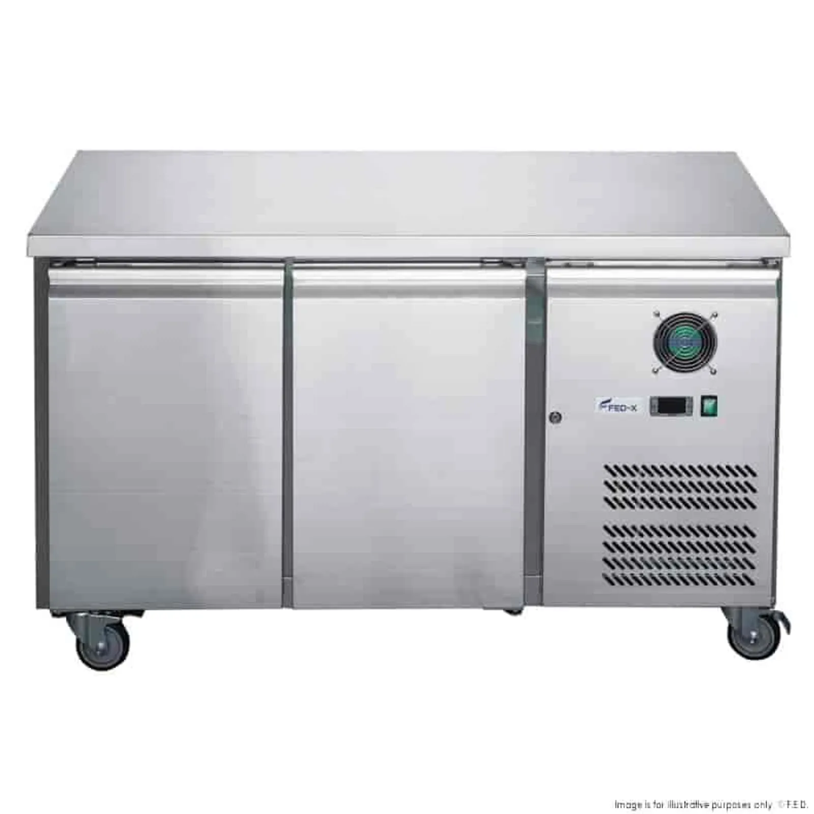 FED-X XUB6F13S2V - 2 Door Bench Freezer