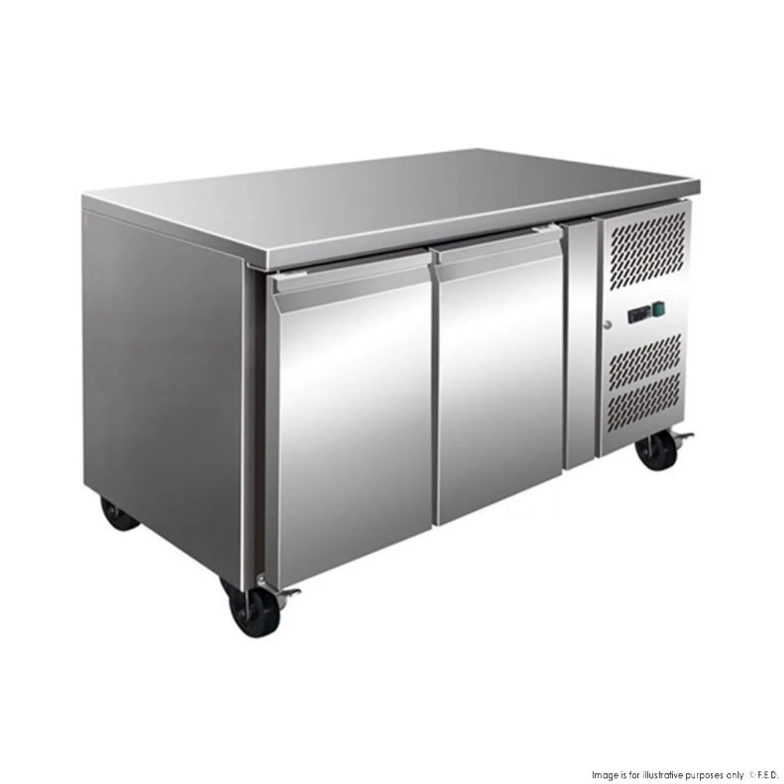 Thermaster GN2100BT - Tropicalised 2 Door Gastronorm Bench Freezer