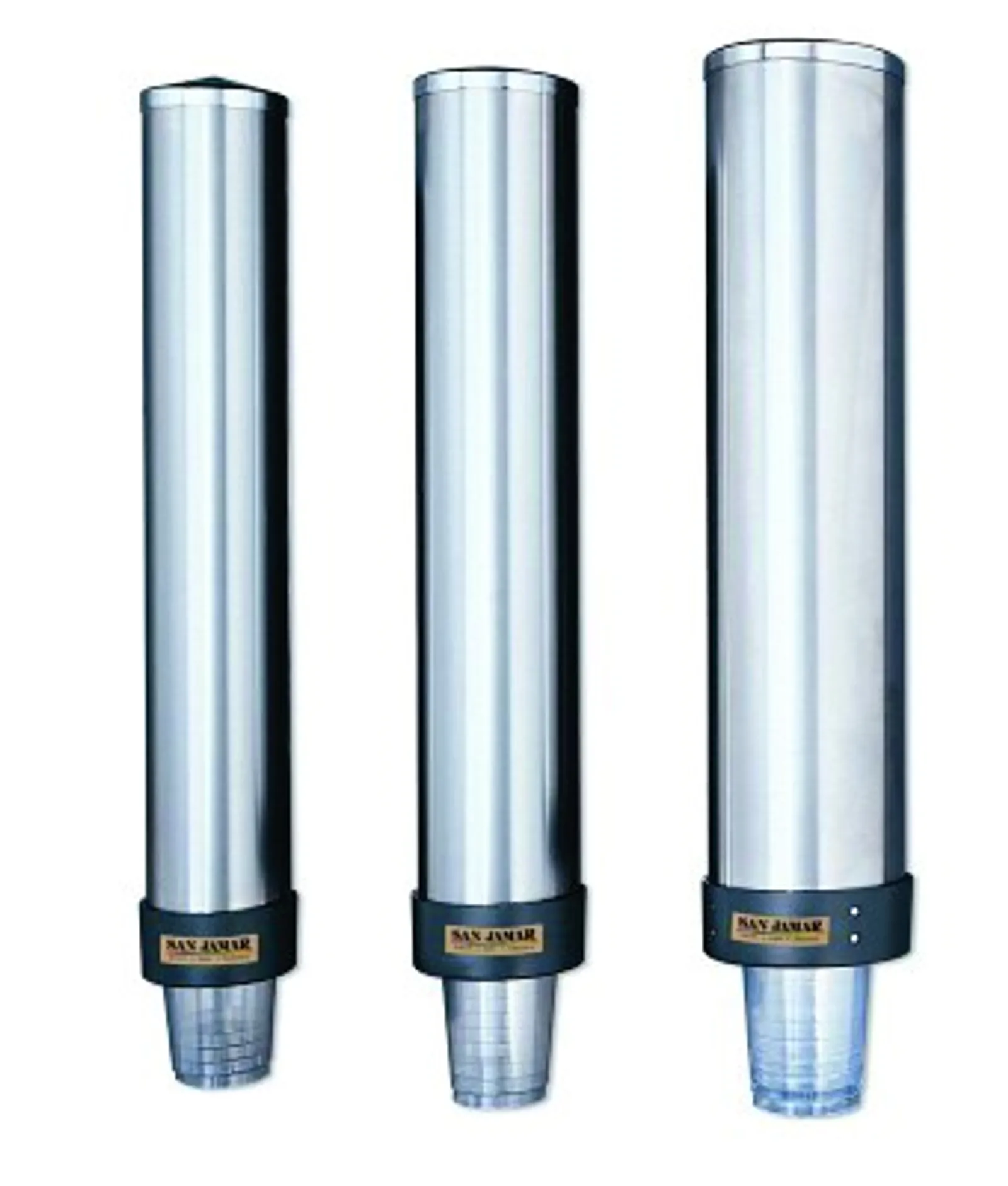 San Jamar Pull Type Cup Dispensers C3200P - C3400P - C3500P