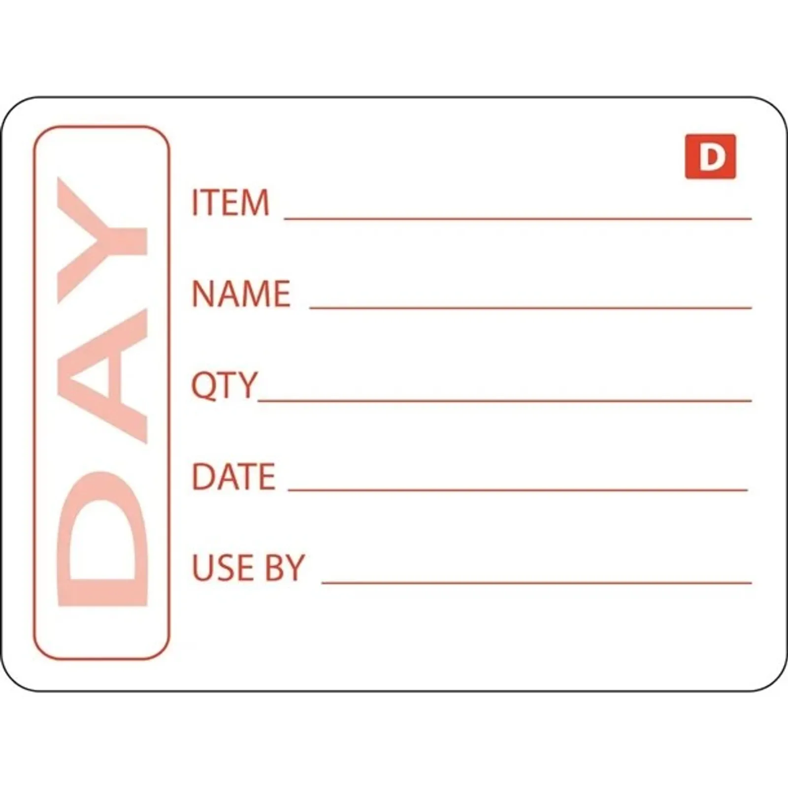 Hygiplas GH350 - Dissolvable Prepared Food Labels