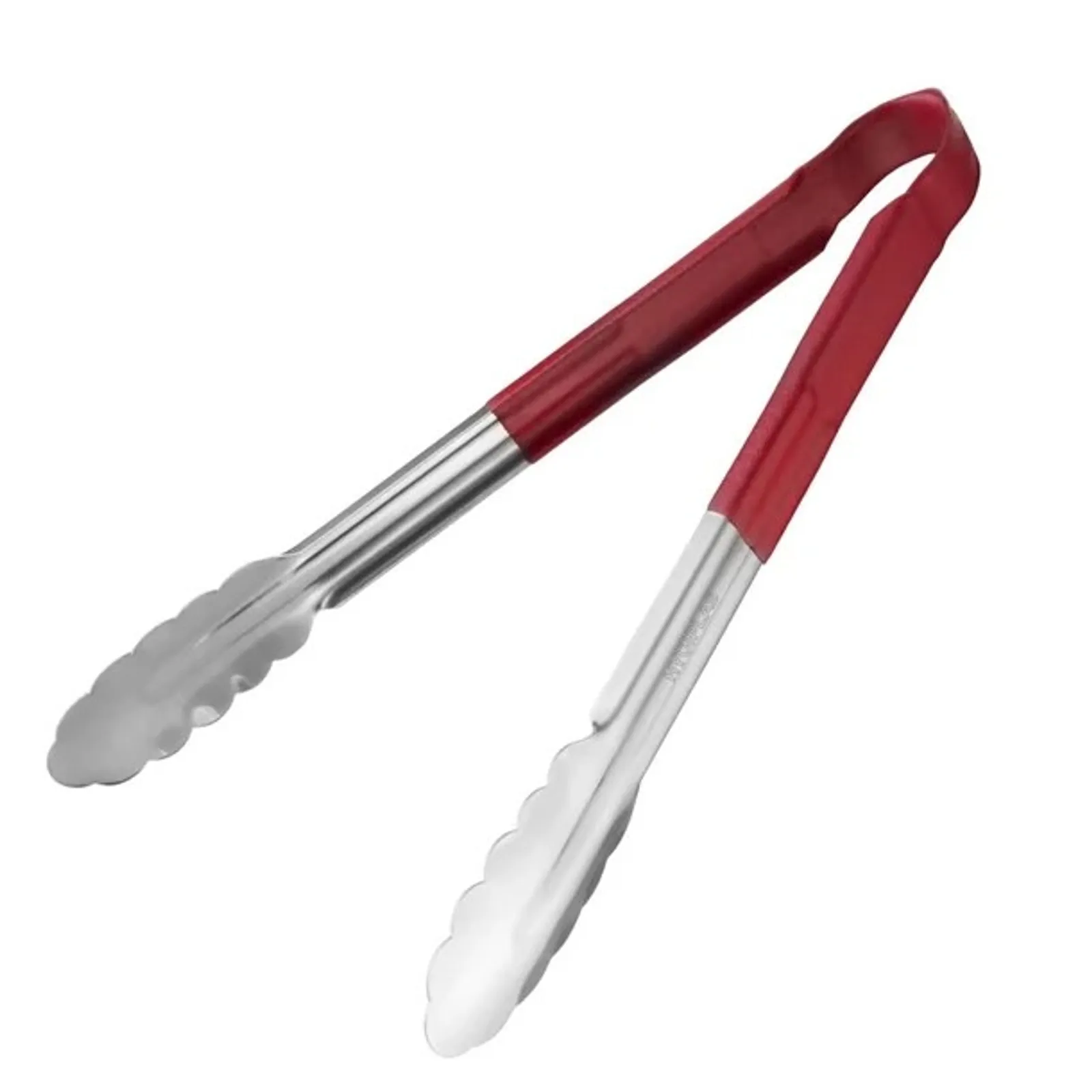 Hygiplas CB154 - Colour Coded Red Serving Tongs 300mm