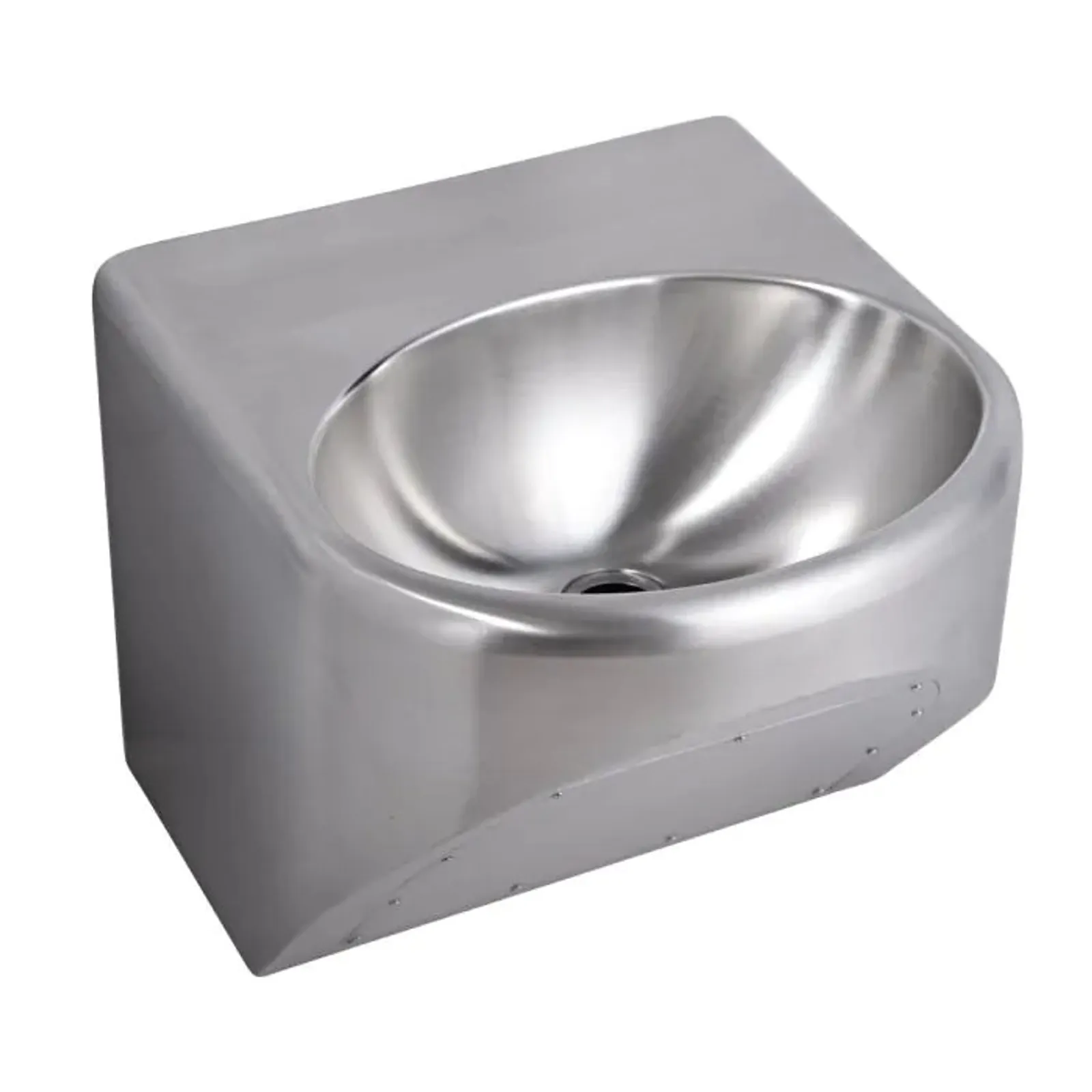 3Monkeez HBD-R - Round Disabled Compliant Wall Mounted Stainless Steel Hand Basin