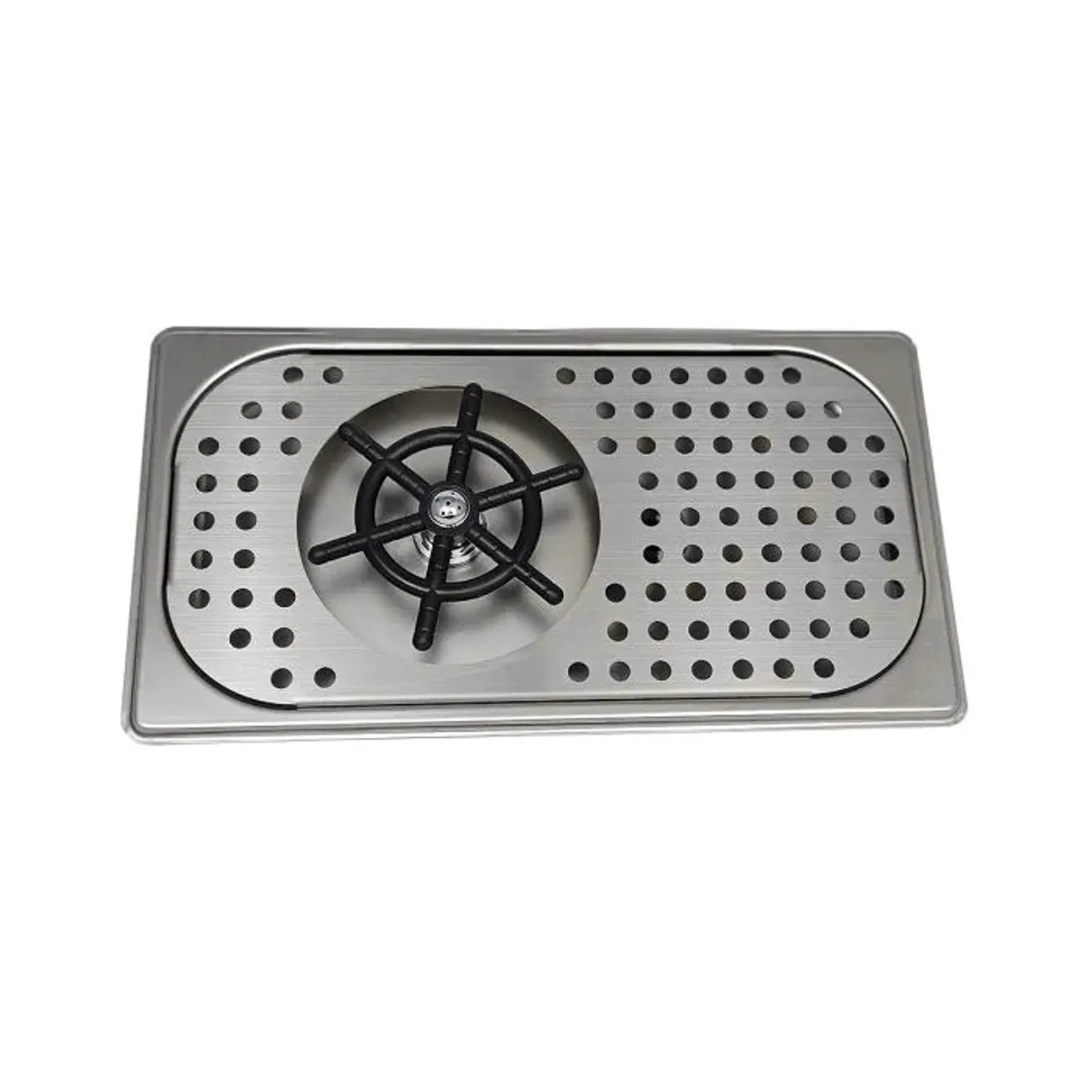 3Monkeez R-PR-SJD300 - Glass/Milk Jug Rinser with Drain Tray