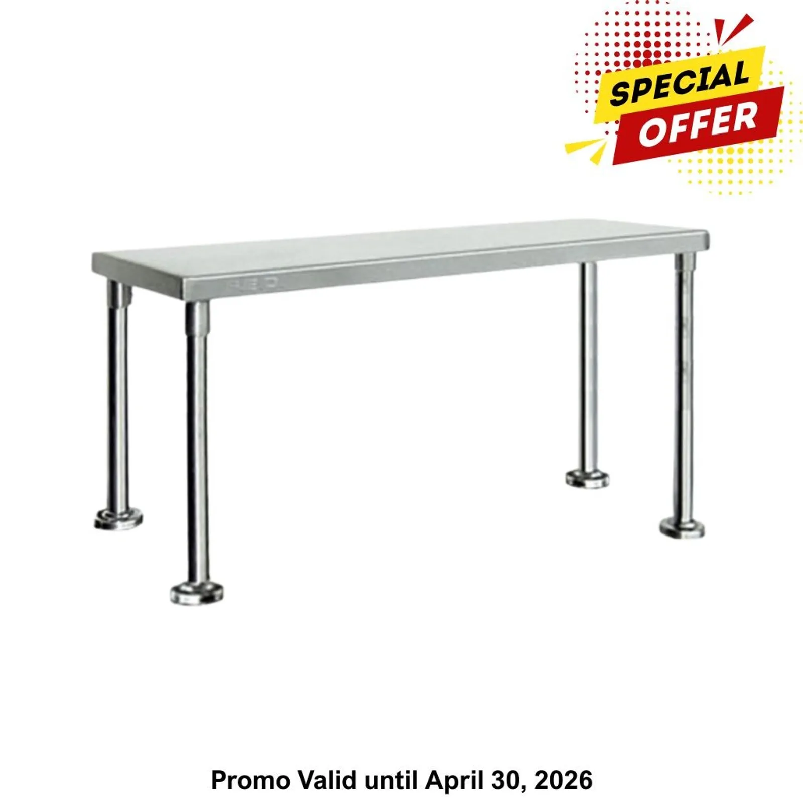 Modular Systems WBO1-1500-400 - Single Tier 400mm Deep Workbench Overshelf