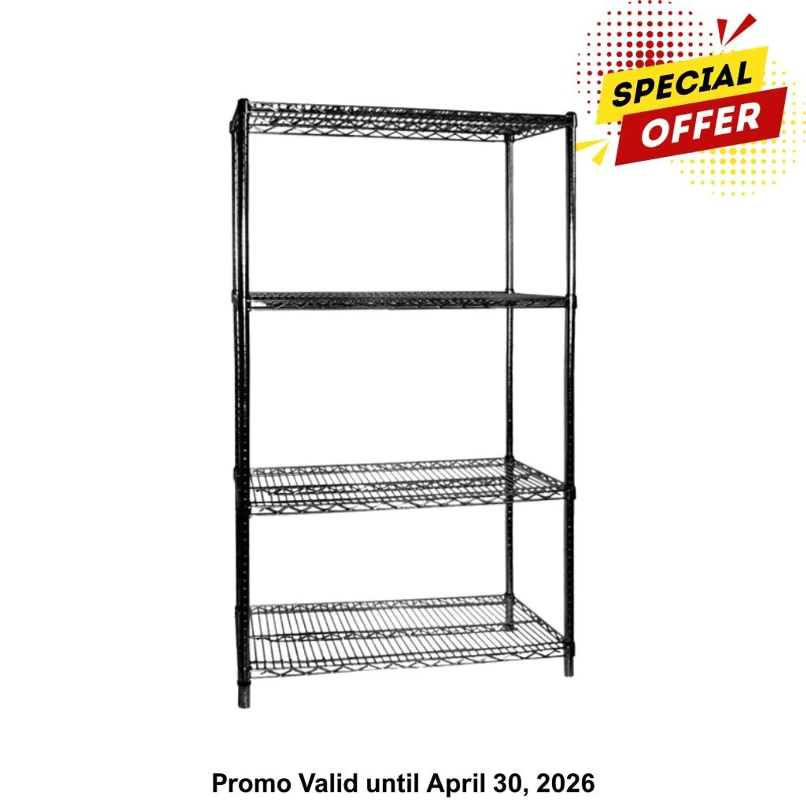 Modular Systems B18/24 - B18/24 Four Tier Shelving