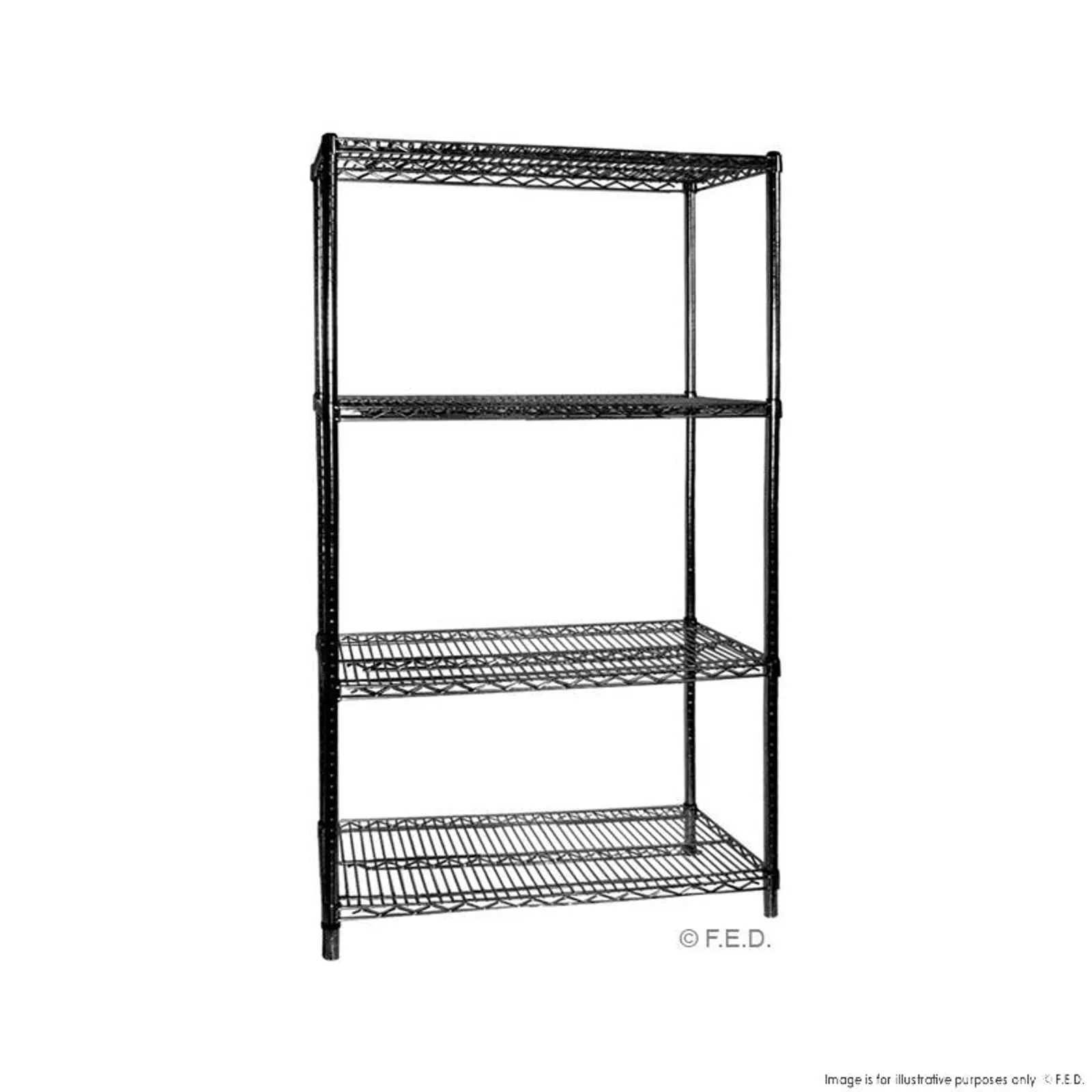 Modular Systems B18/24 - B18/24 Four Tier Shelving