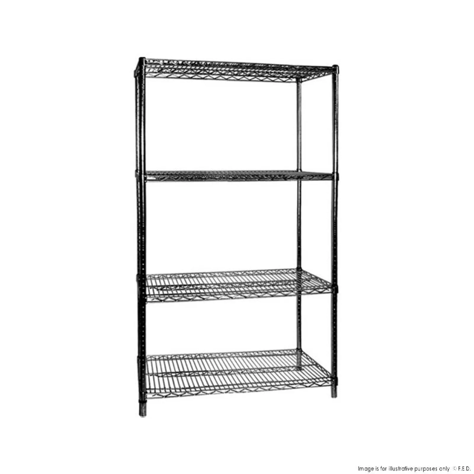 Modular Systems B18/72 -  Four Tier Shelving - 457D x 1880H x 1830Wmm
