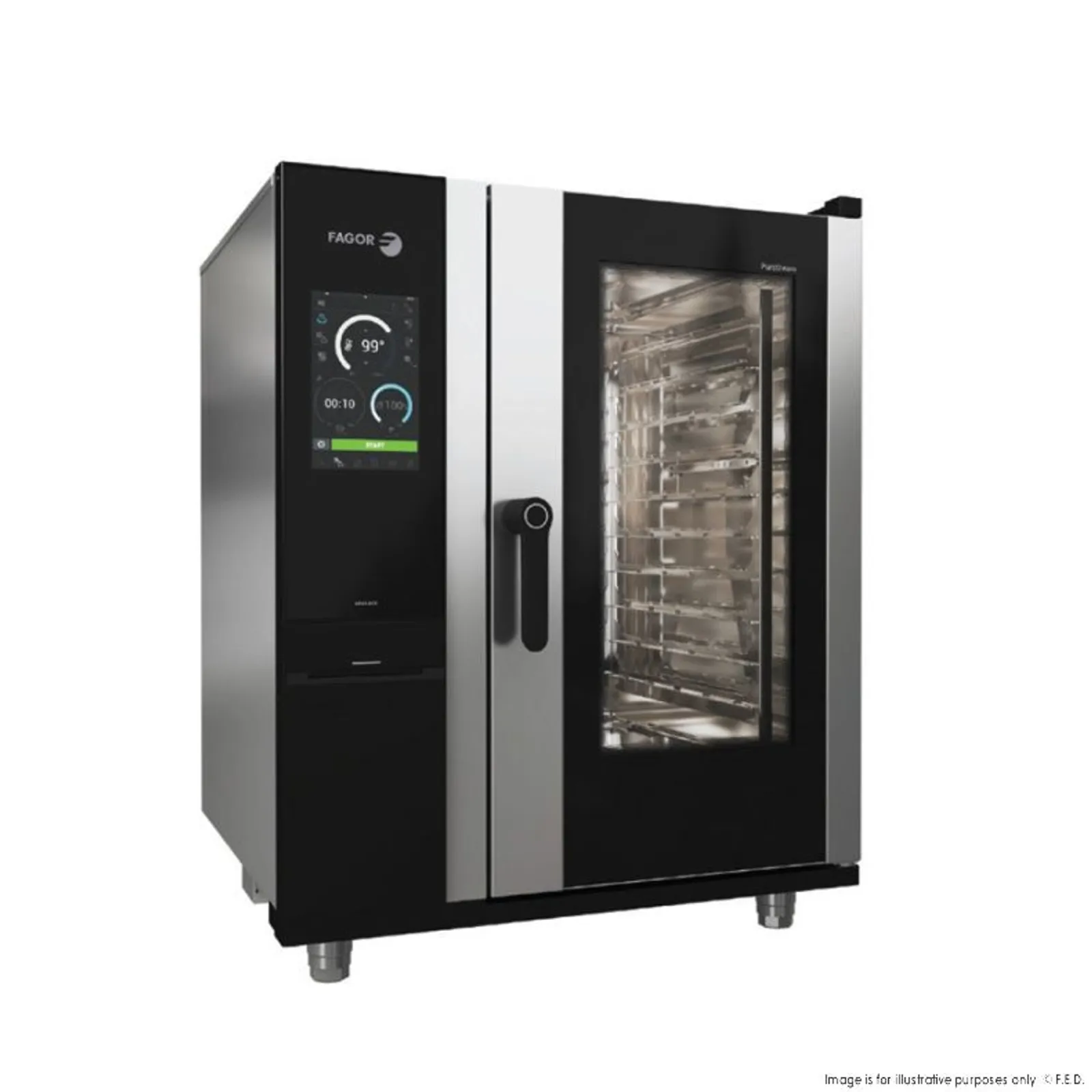 Fagor Professional APW-101ERLWS - IKORE Advanced Boiler 10 Tray Electric Combi Oven