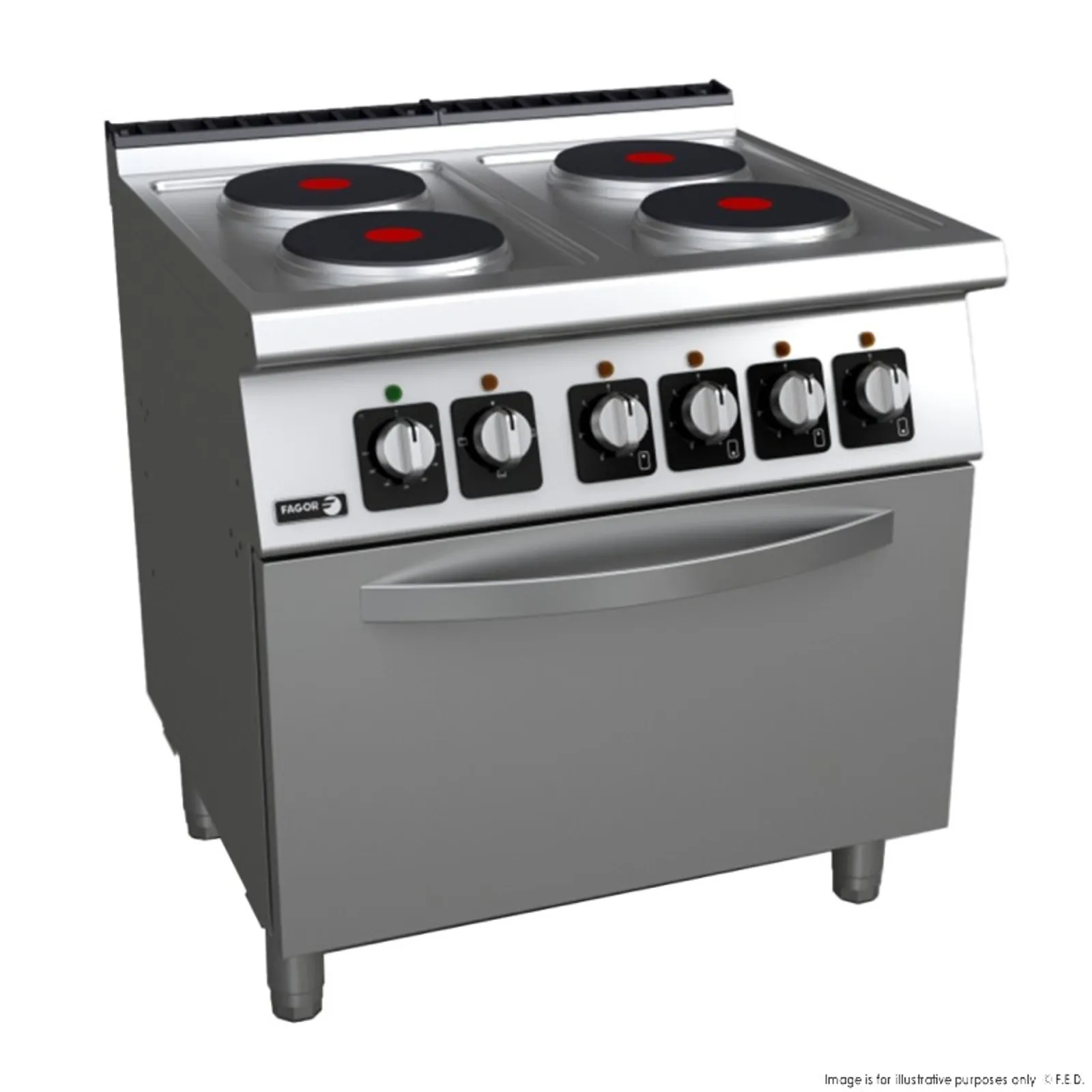 Fagor Professional C-E741 - 700 Series Electric 4 Burners with Oven