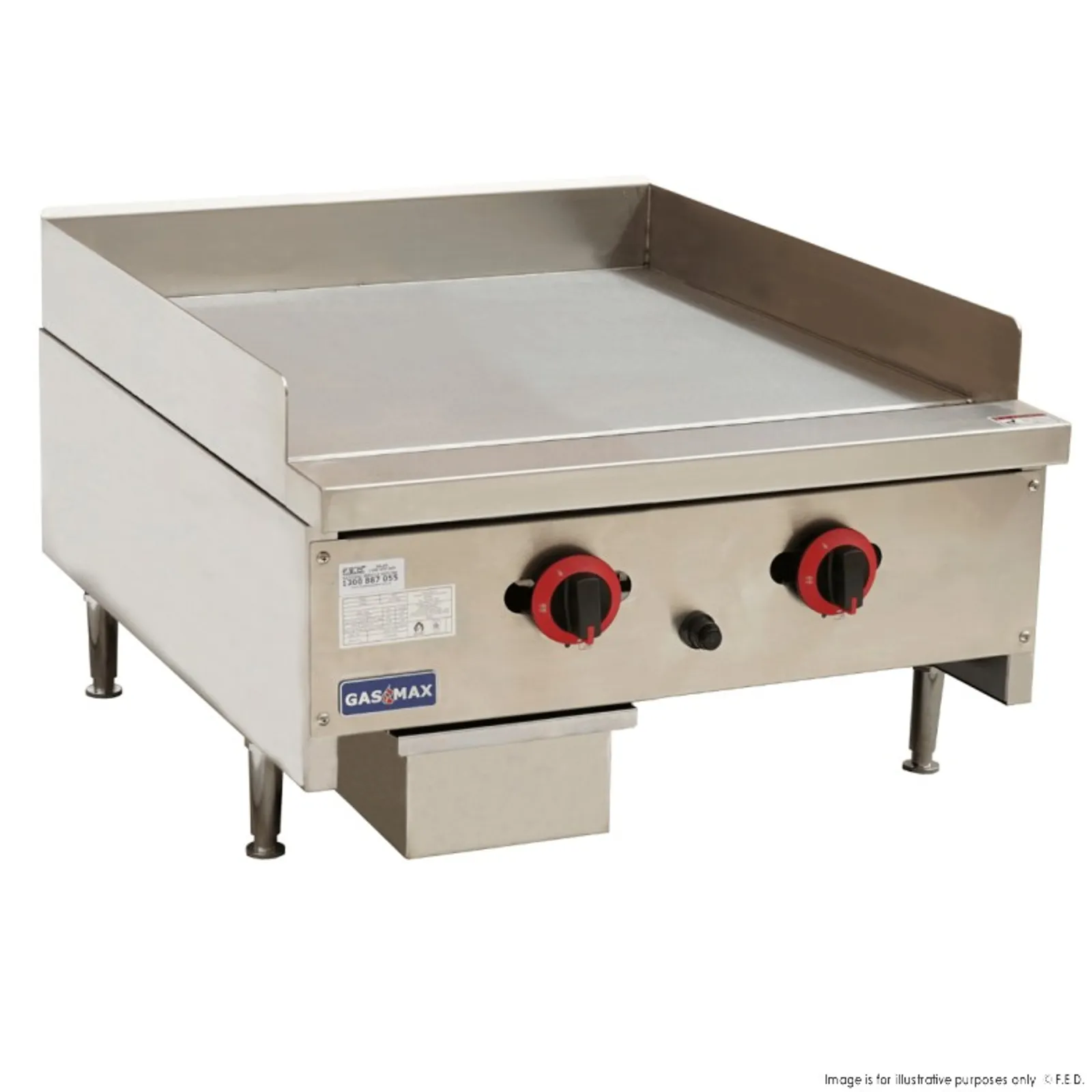 Gasmax RGT-24E - Two Burner Griddle