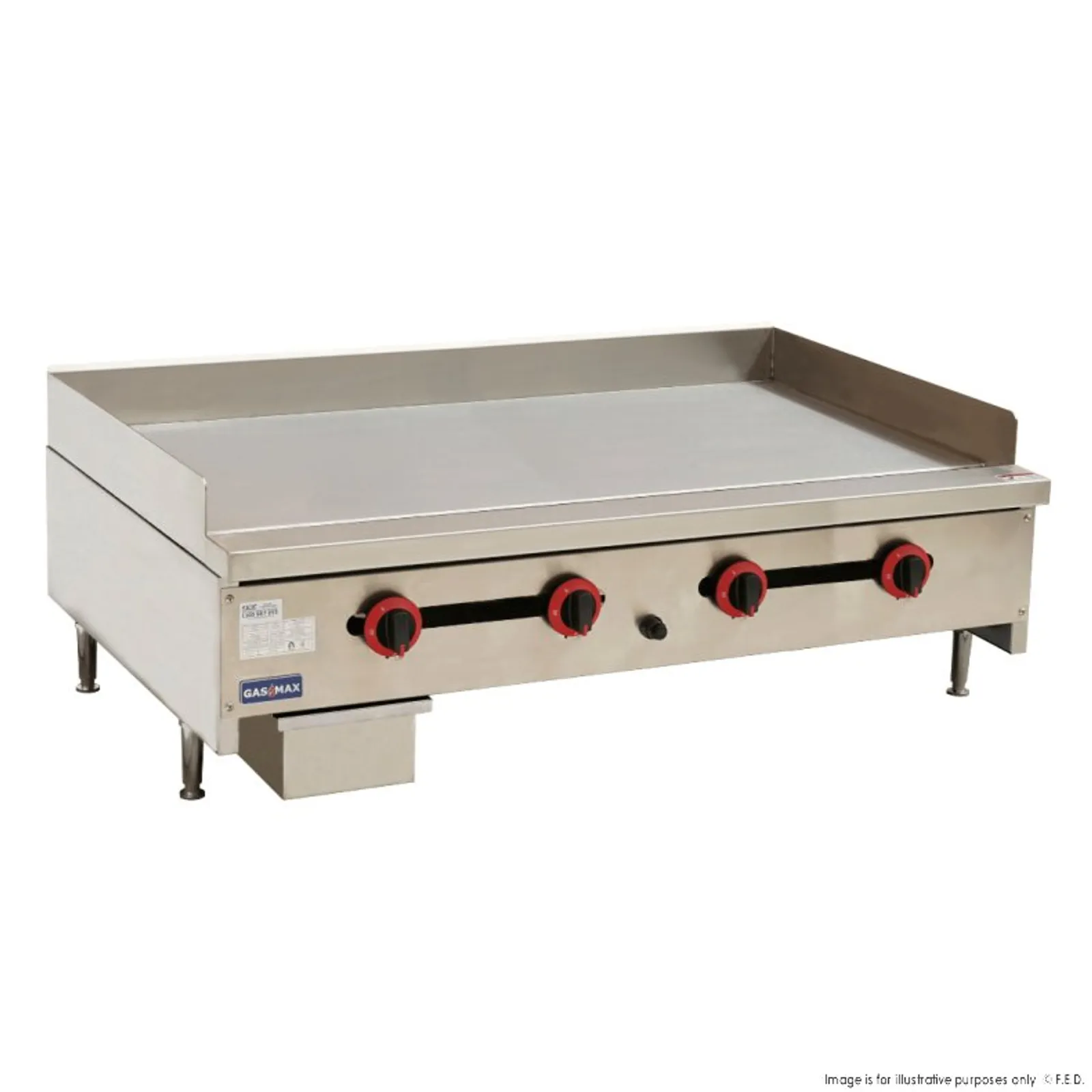Gasmax RGT-48E - Four Burner Griddle