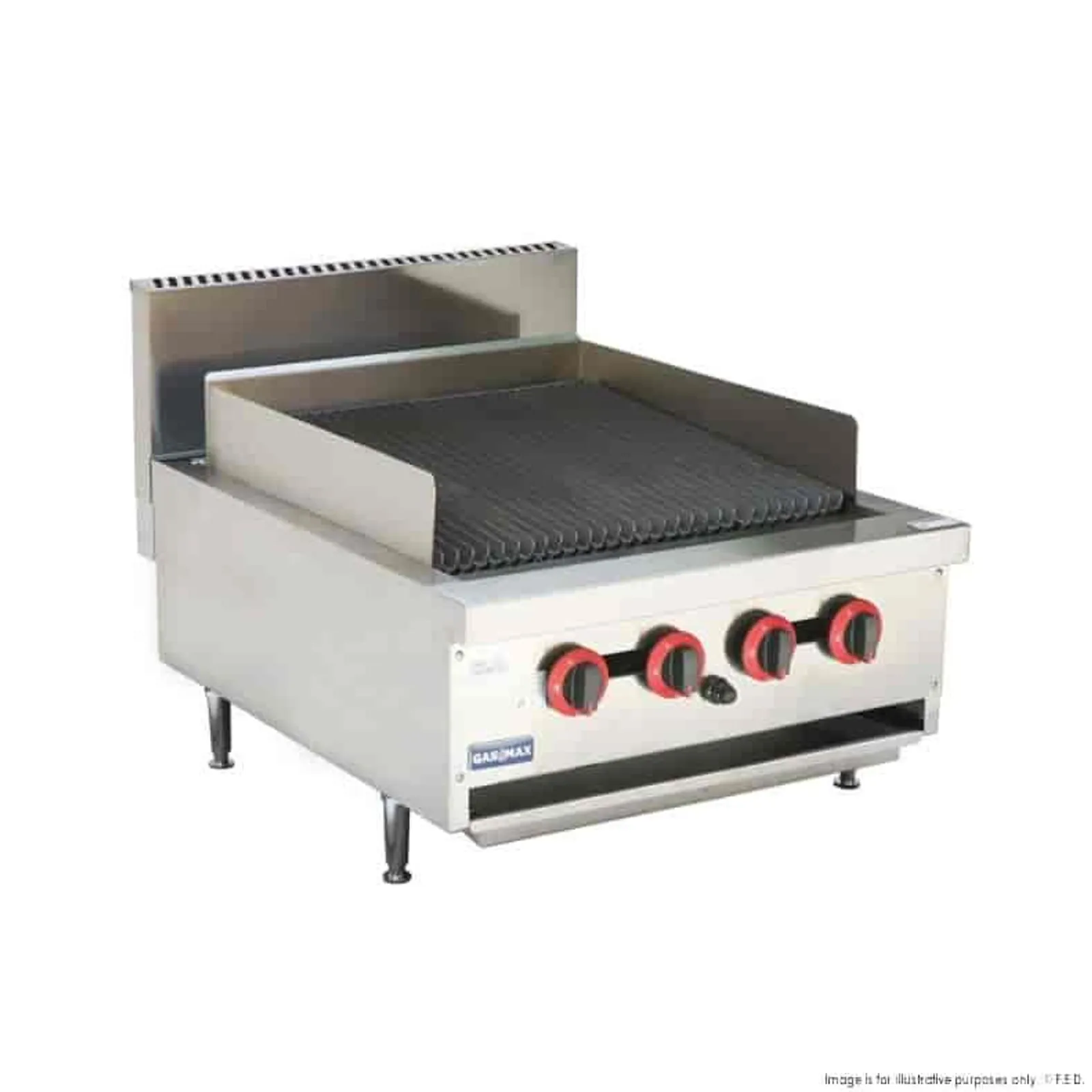 Gasmax QR-24E - Natural Gas 4 Burner Char Grill Top