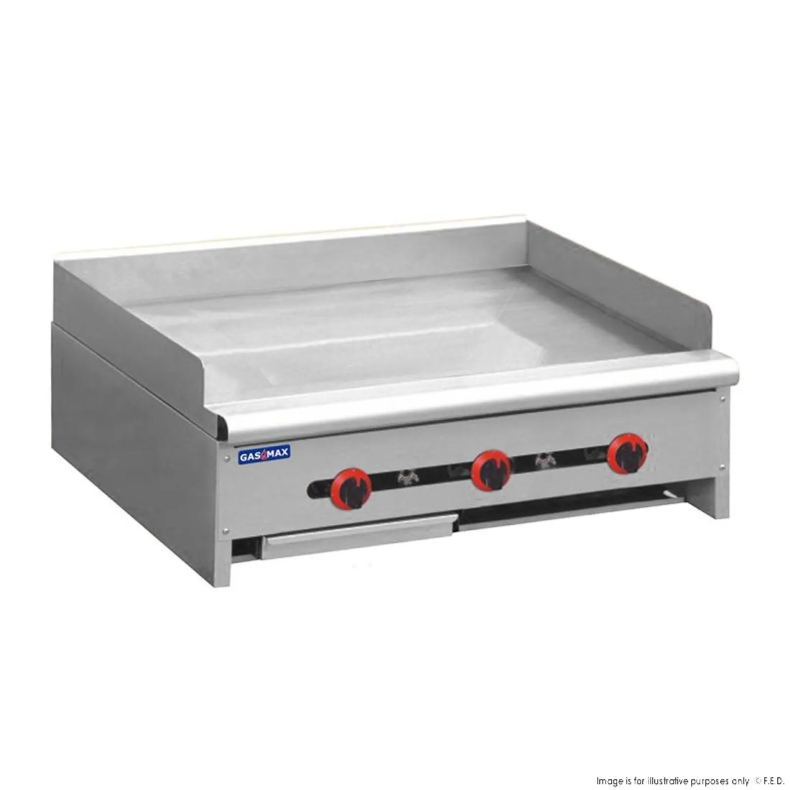Gasmax RGT-36ELPG - Three Burner Griddle LPG