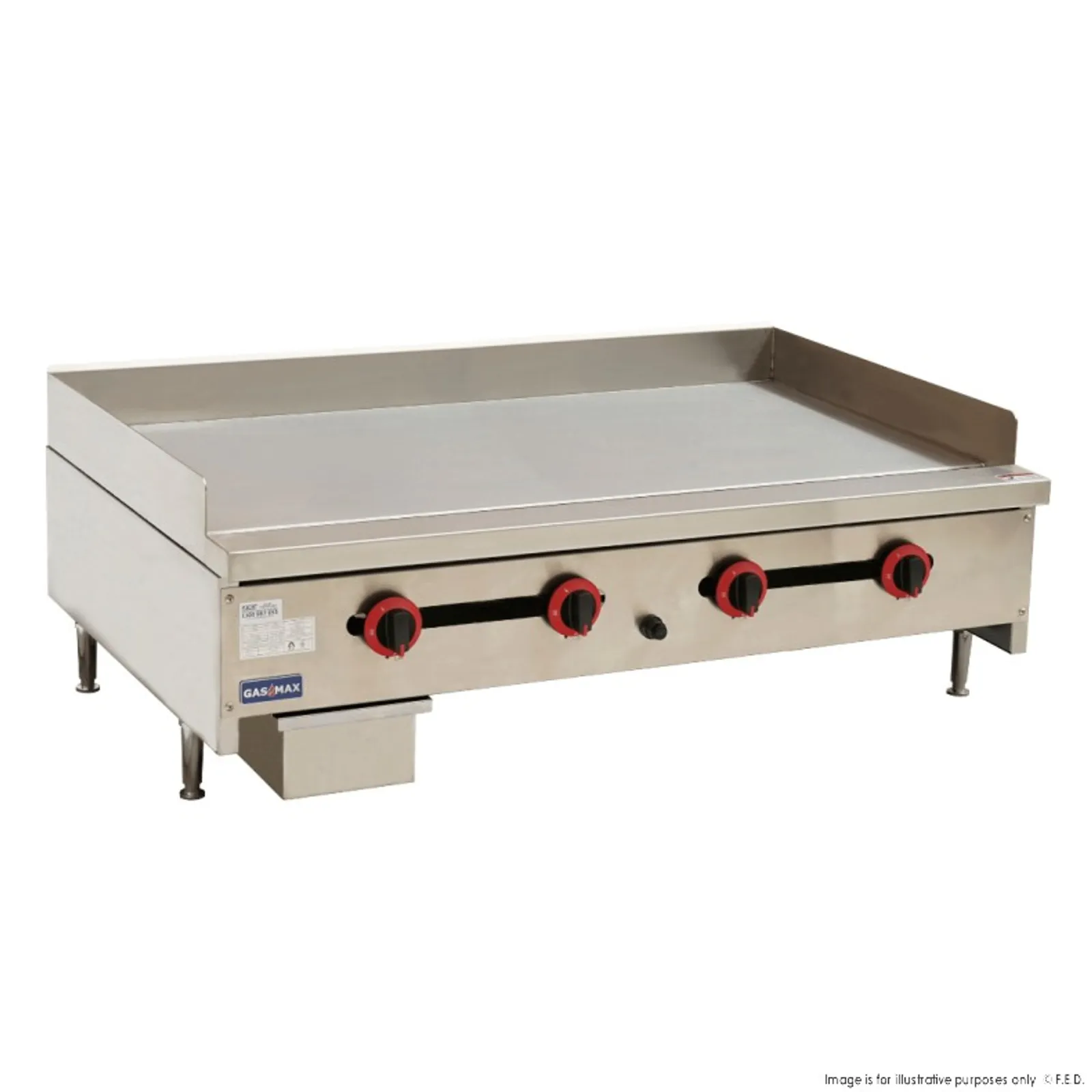 Gasmax RGT-48ELPG - Four Burner Griddle LPG