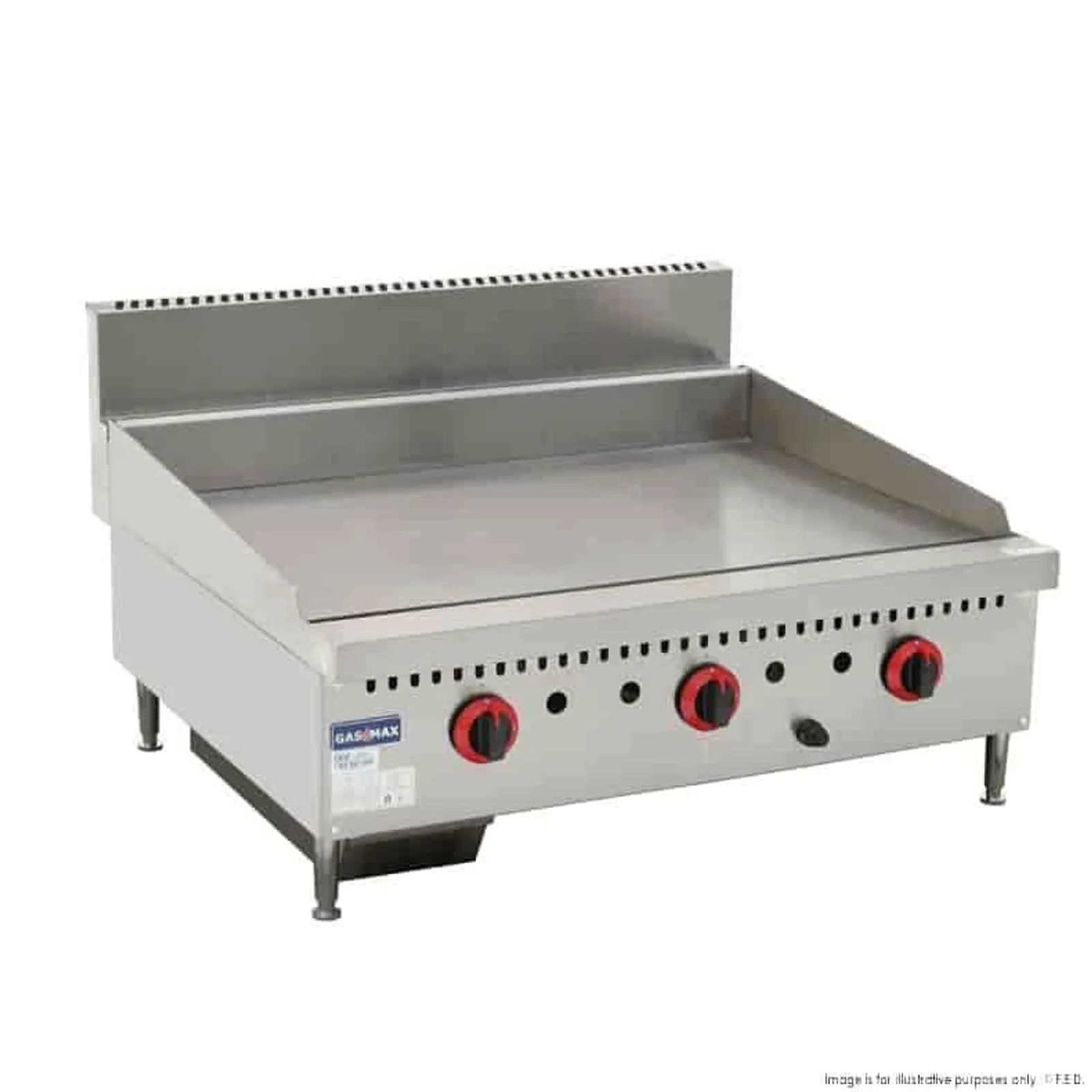 Gasmax GG-36LPG - Three Burner LPG Griddle Top