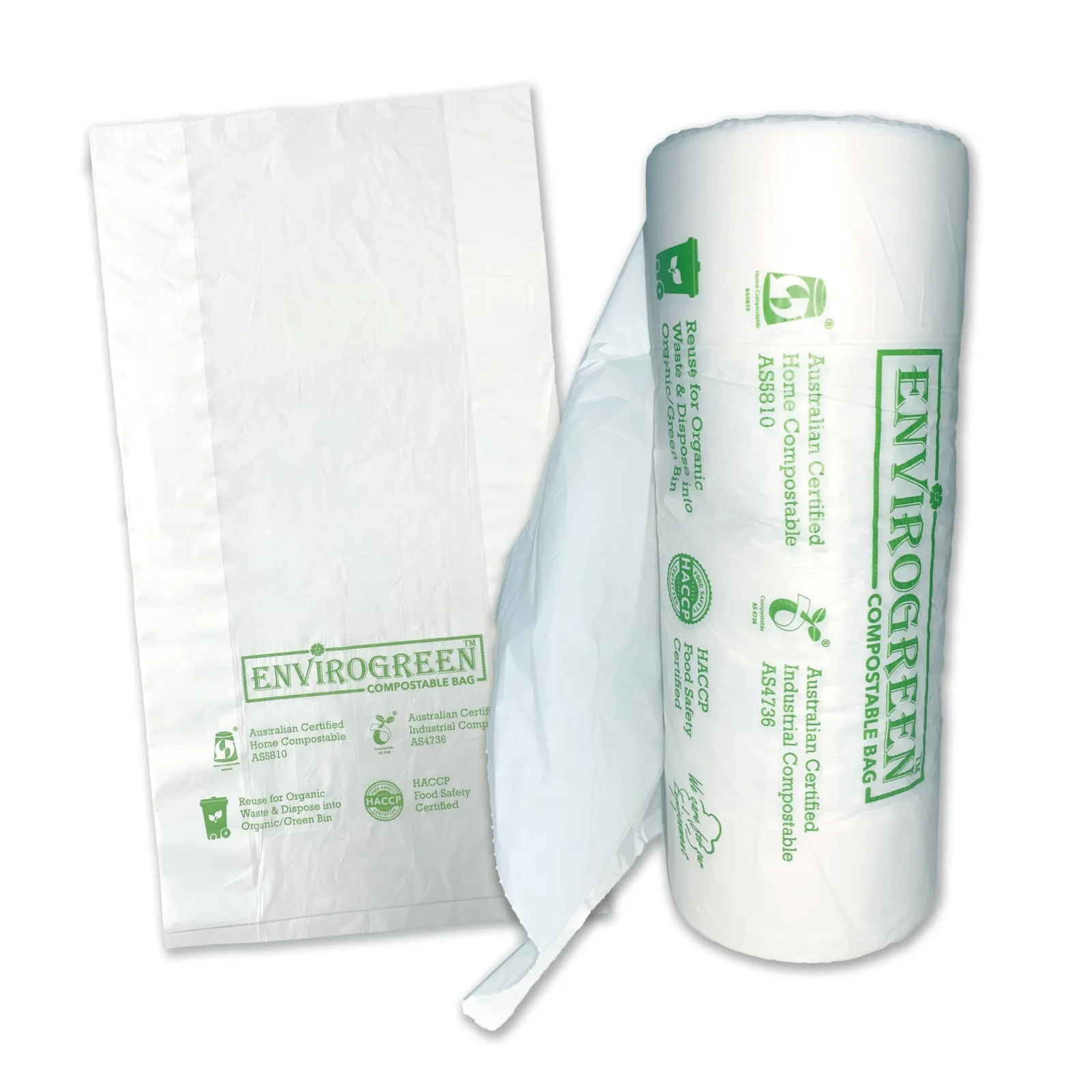 Envirogreen CP4535 - Compostable Produce Bags 45x25+10cm