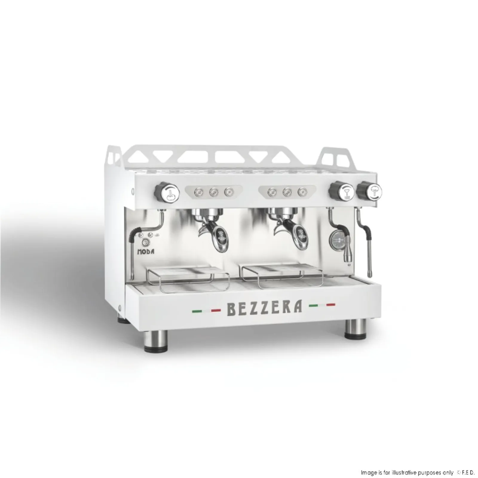 Bezzera MODADE2W - MODA DE 2 Group Espresso Machine White