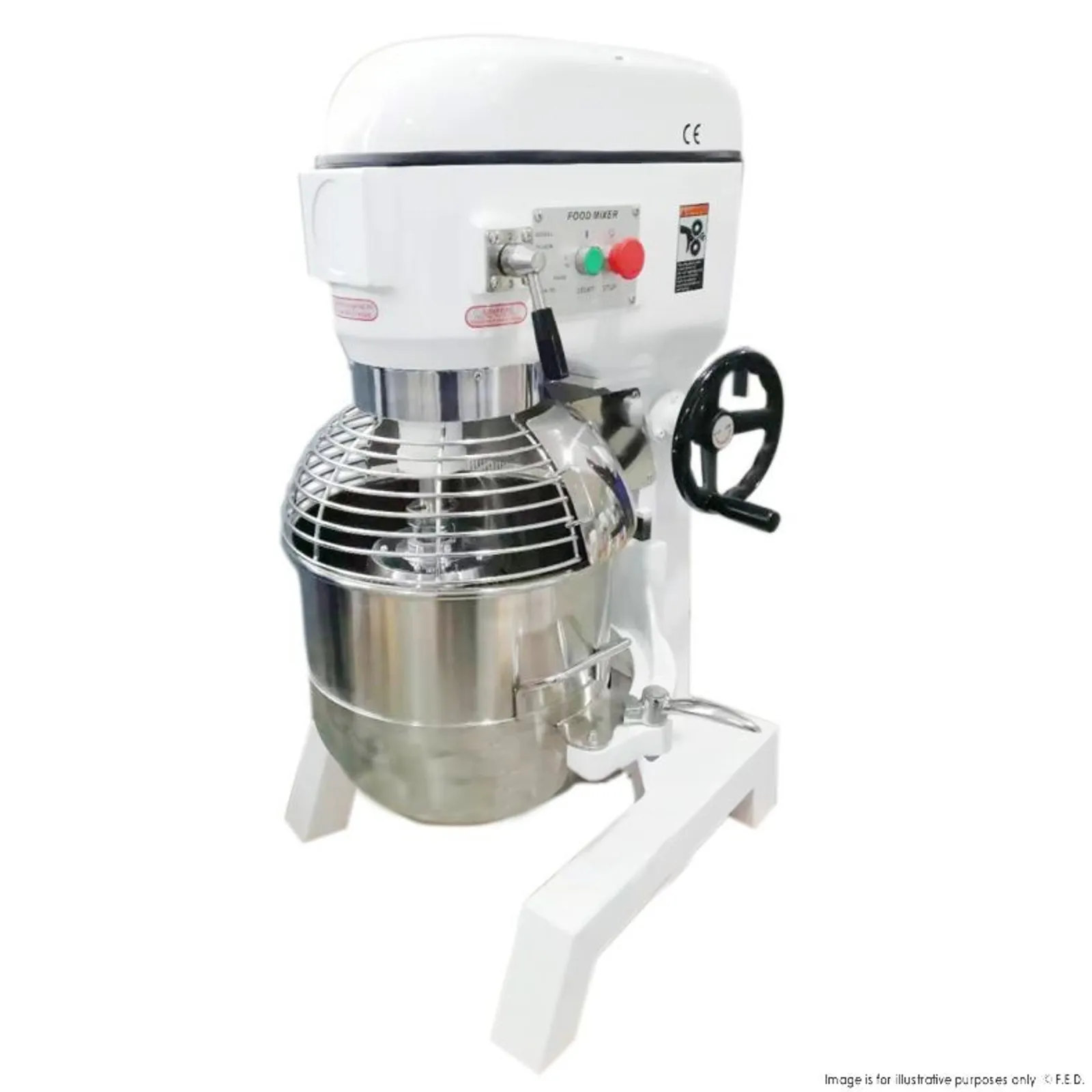 Yasaki B40KG - 40 Litre Belt Drive Three Speed Mixer