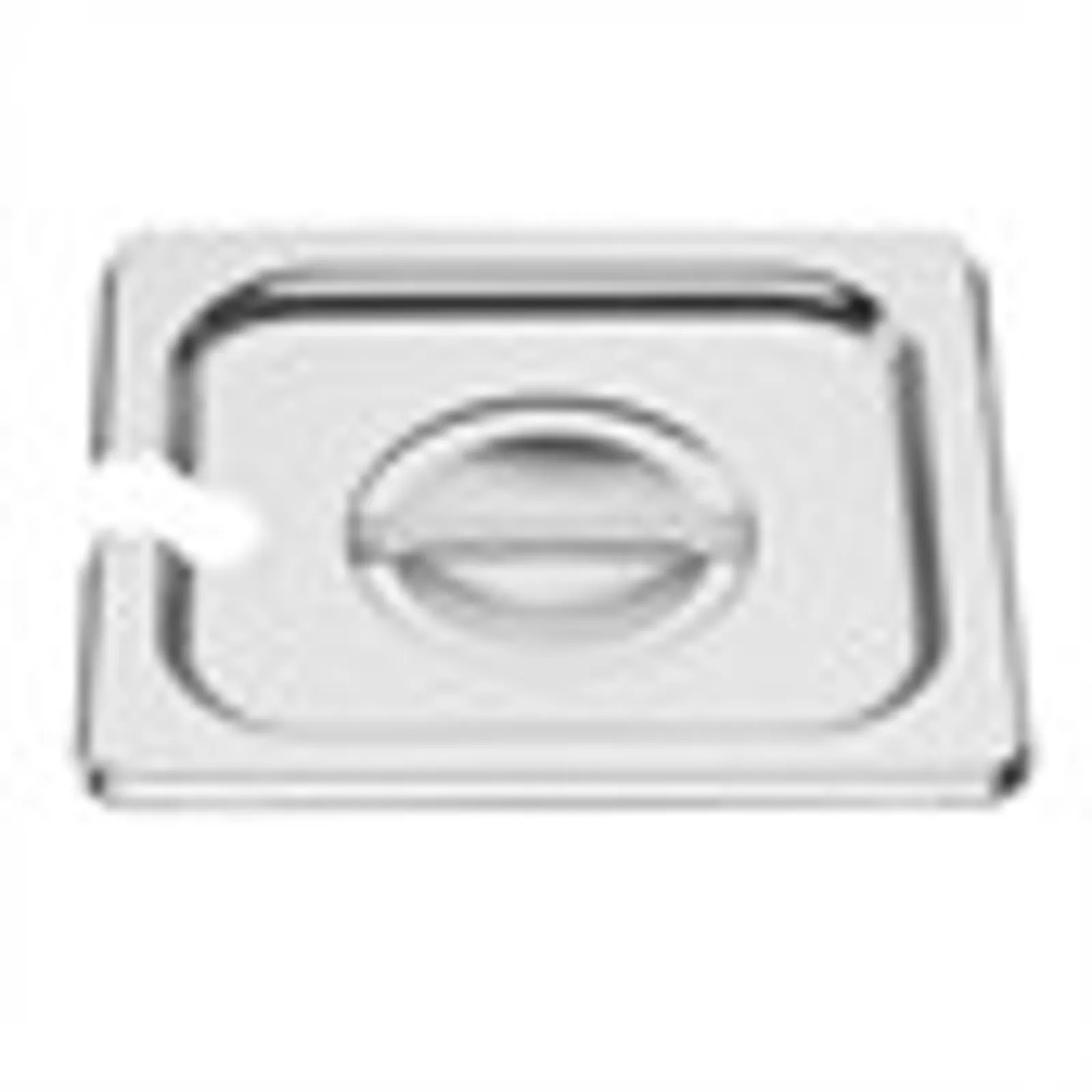 Vogue DP255 - Notched Lid St/St - GN 1/6