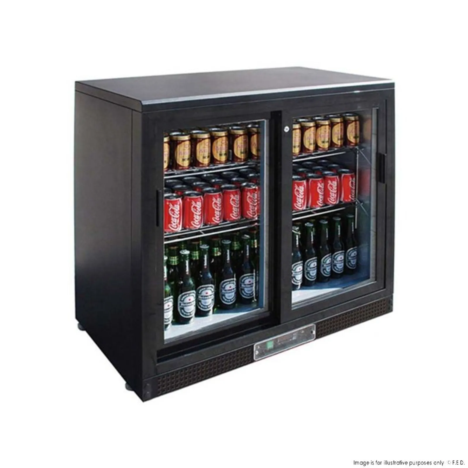 Thermaster SC248SD - Double Sliding Door Drink Cooler