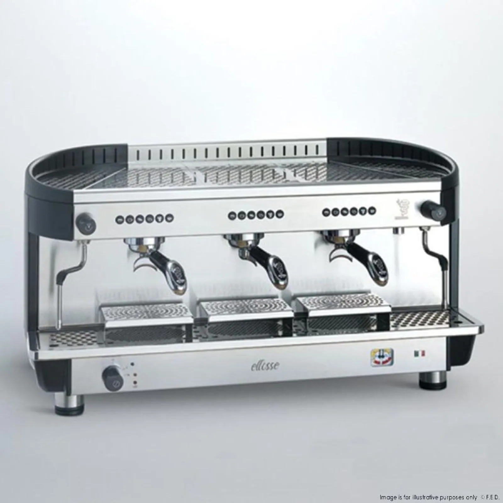 Bezzera BZE2011S3E - Modern 3 Group Ellisse Espresso Coffee Machine