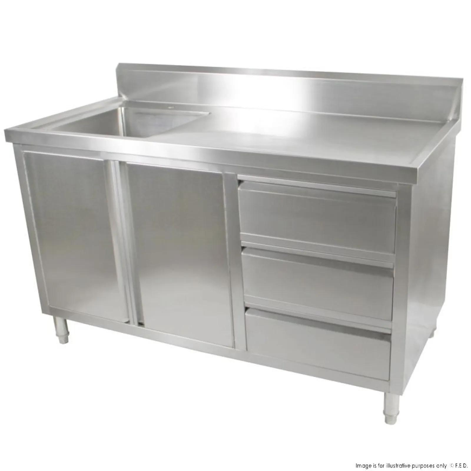 Modular Systems SC-7-1500L-H - Cabinet with Left Sink
