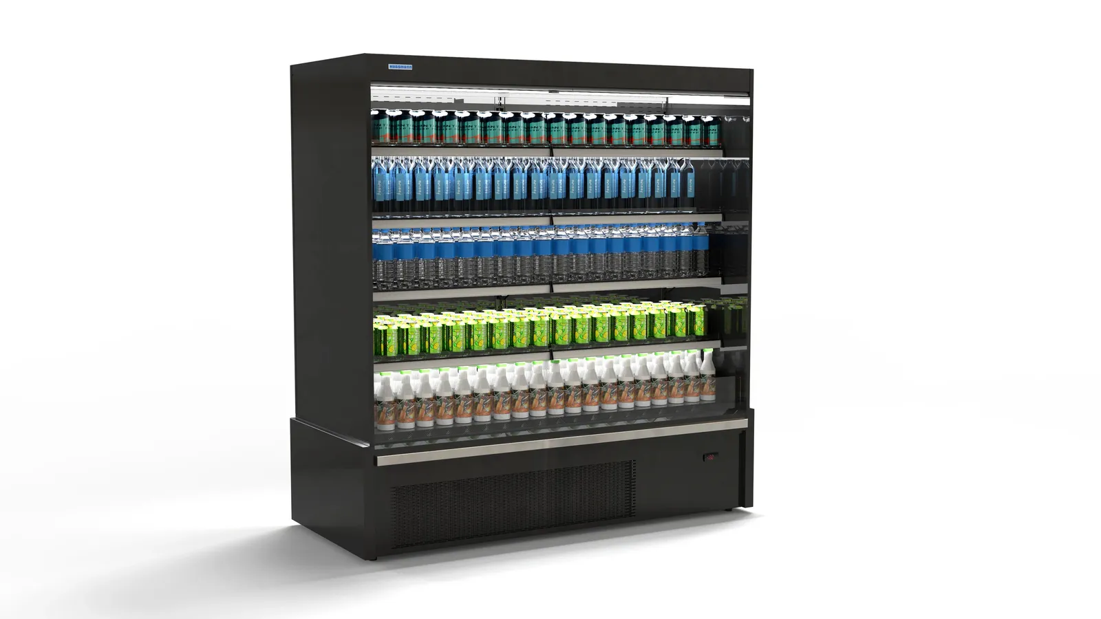 Hussmann H2TMS-19 Black - Self-Contained Multideck Open Front Chiller 1955mm