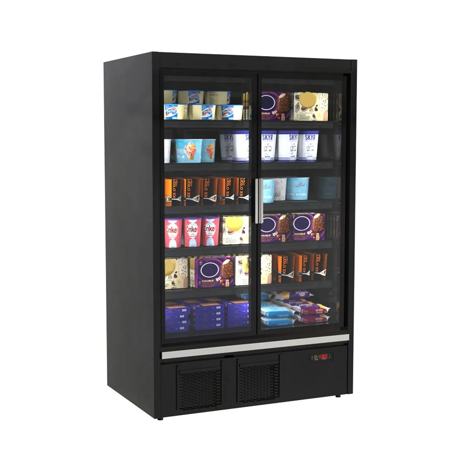 Hussmann H2TLDS-07 - Multideck 1 Glass Door Display Freezer 239L