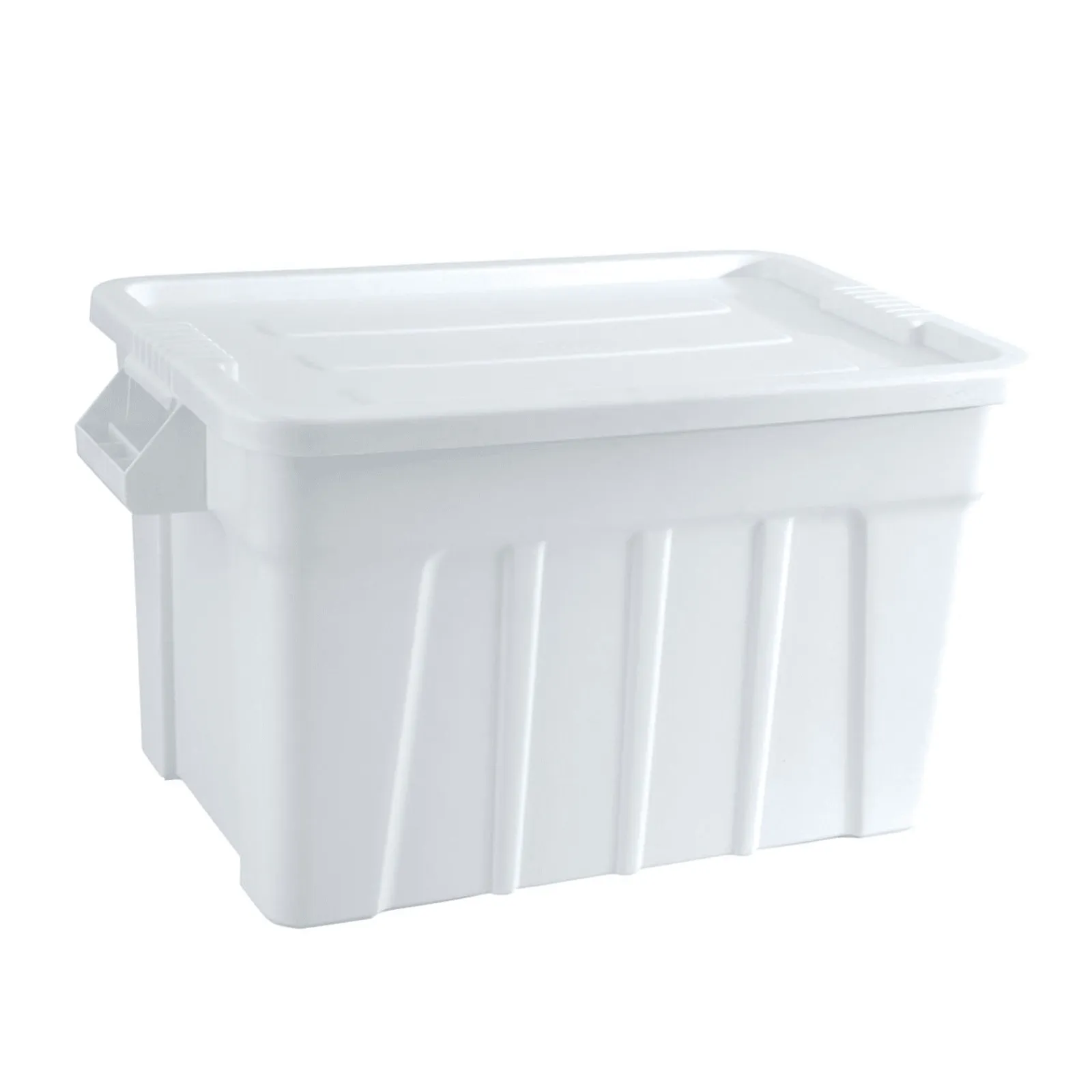 KH TRUST® Commercial 18164 - Tote Box Food Grade & Lid White 708x434x384 75lt (3012)