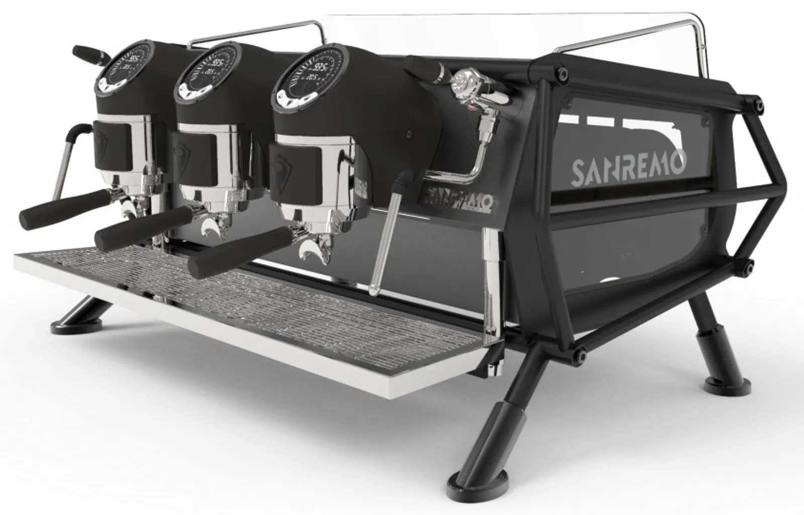Sanremo Cafe Racer Naked Black - 3 Group Coffee Machine