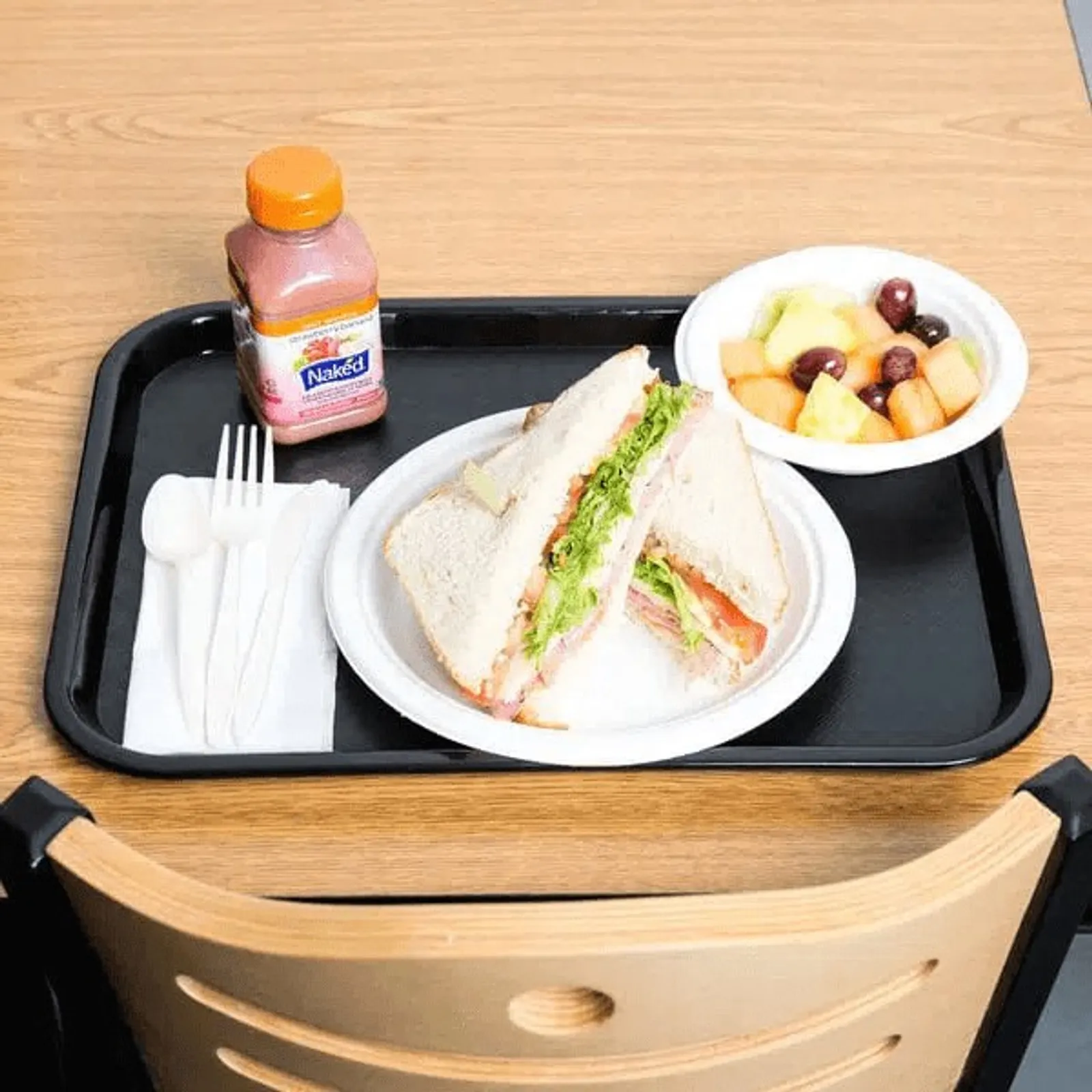 KH Classik Chef 89000 - Plastic Fast Food Tray 40 X 30cm Black