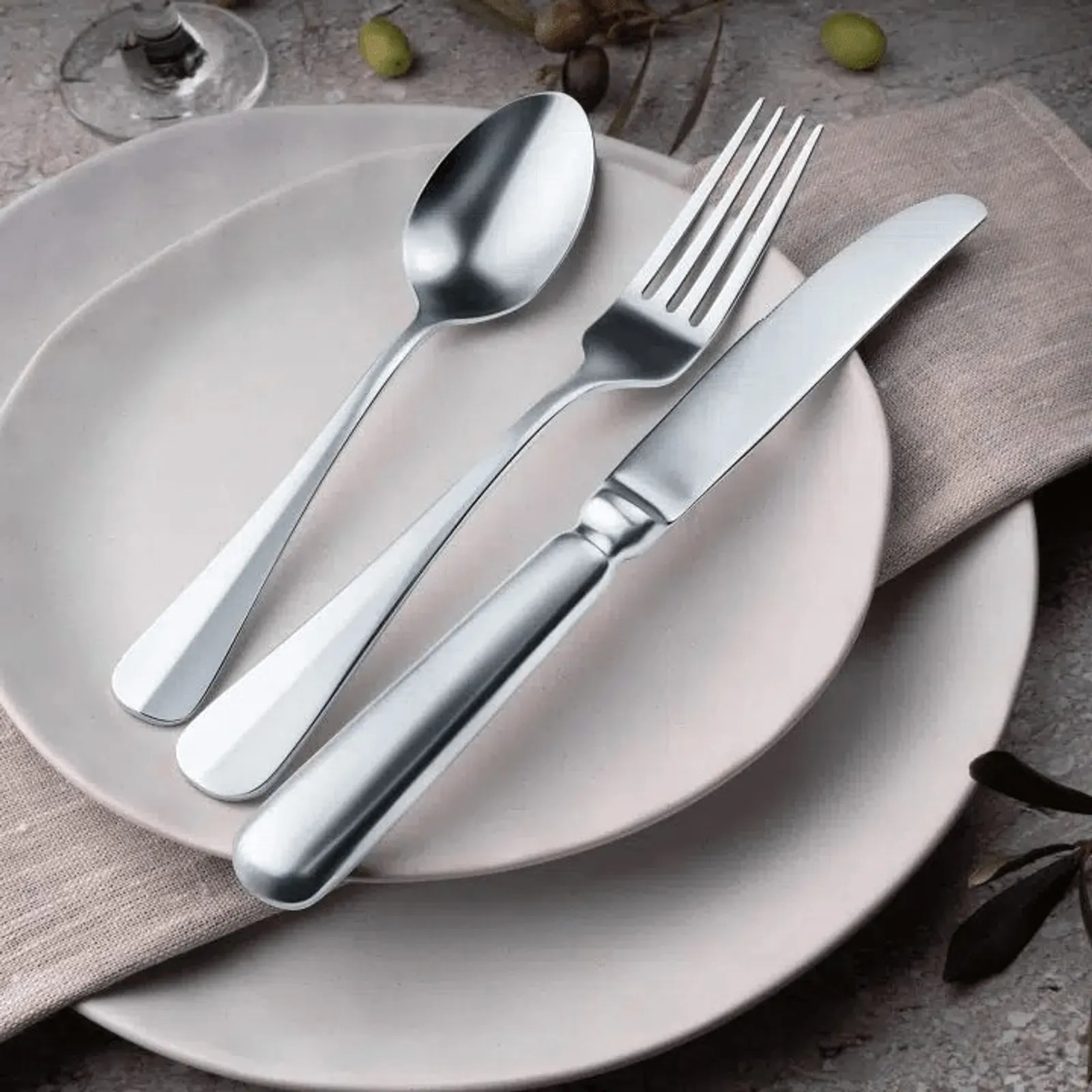 KH Classik Chef XC420 - Stainless Steel Cutlery Hudson Serving Spoon - Pack of 12