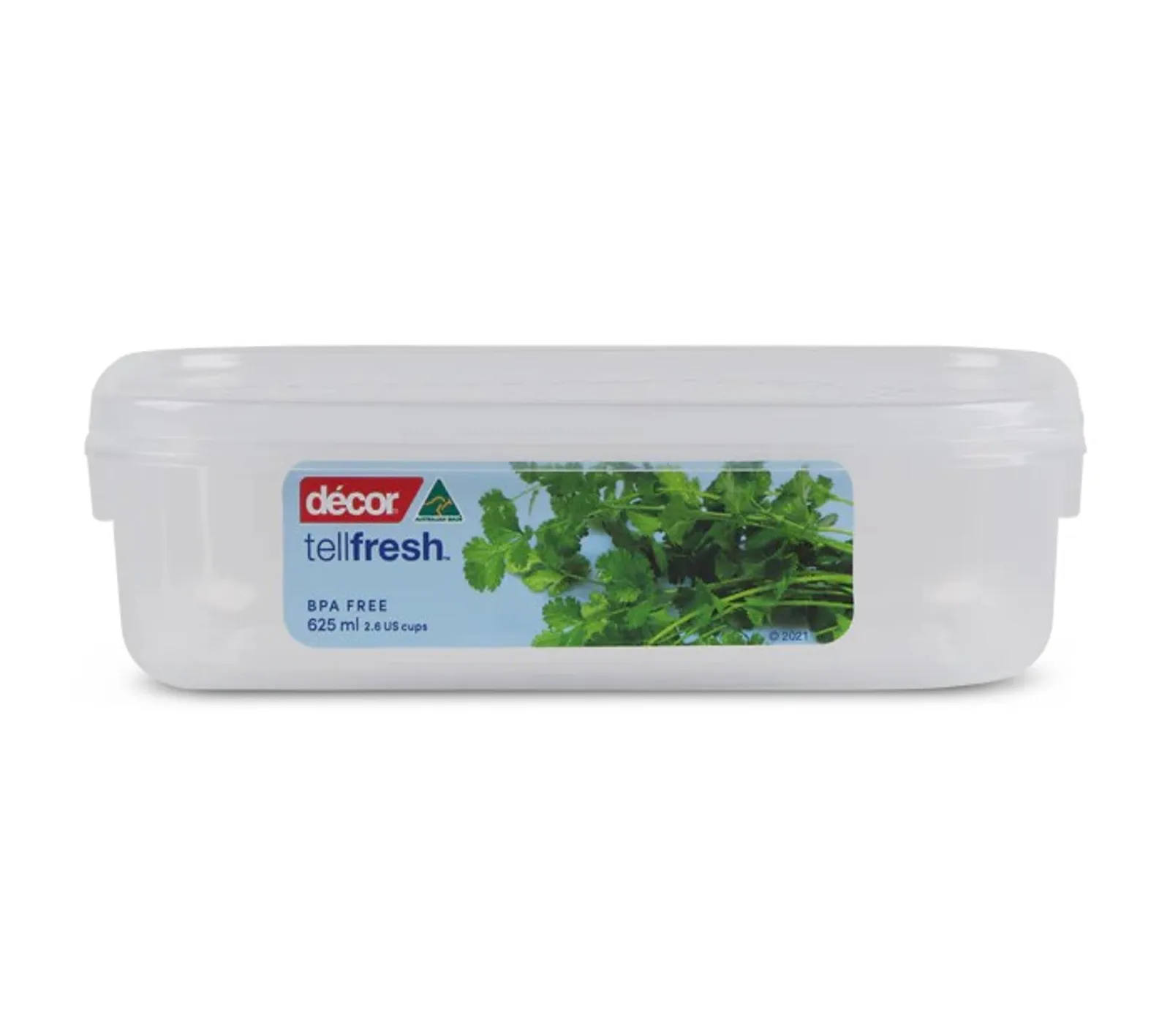 Decor Tellfresh 196560 - Food Container, Oblong, 625ml