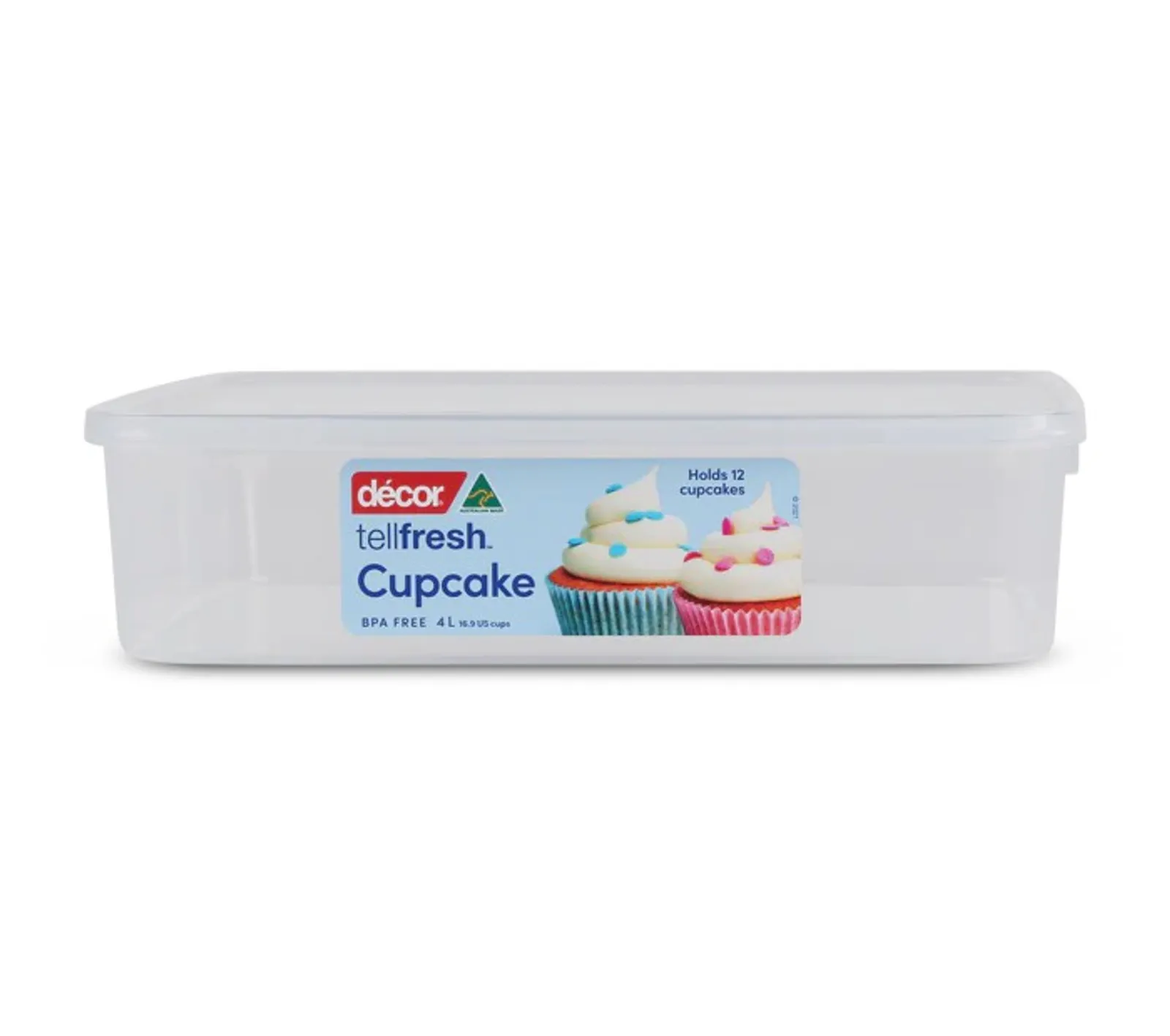 Decor Tellfresh 195660-Cupcake Container, 4L