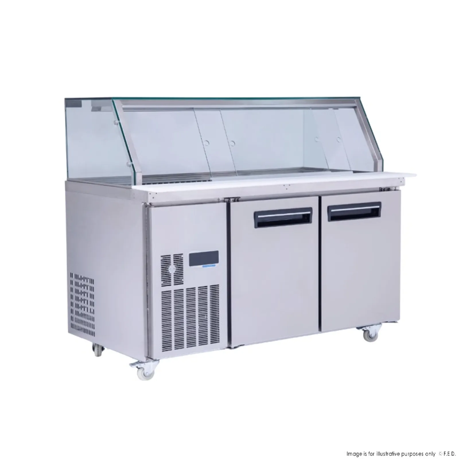 Thermaster PG150FA-XG - Cold Salad & Noodle Bar 4x1/1 GN Pans
