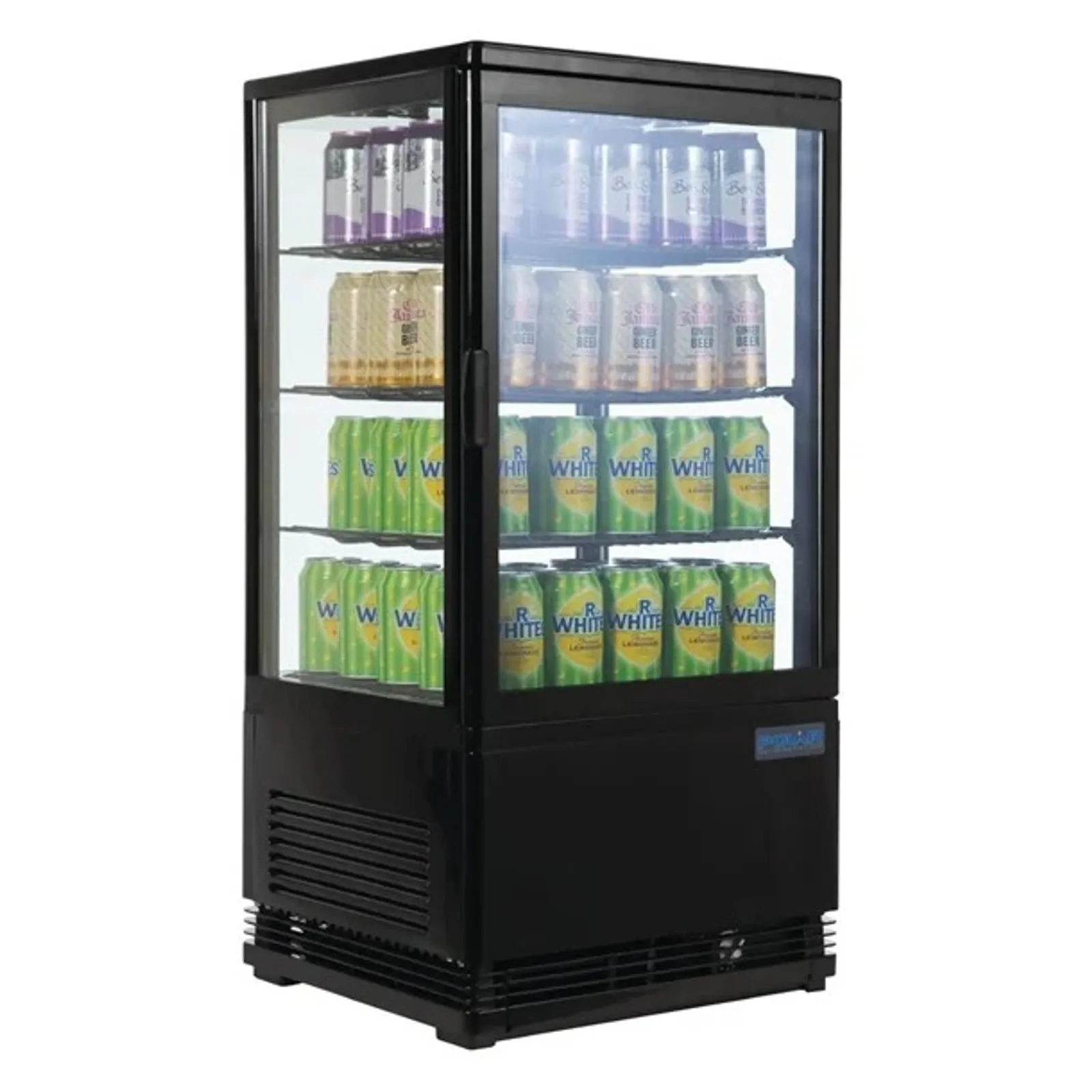 Polar CX577-A C-Series - Energy Efficient  Display Fridge Black 68Ltr