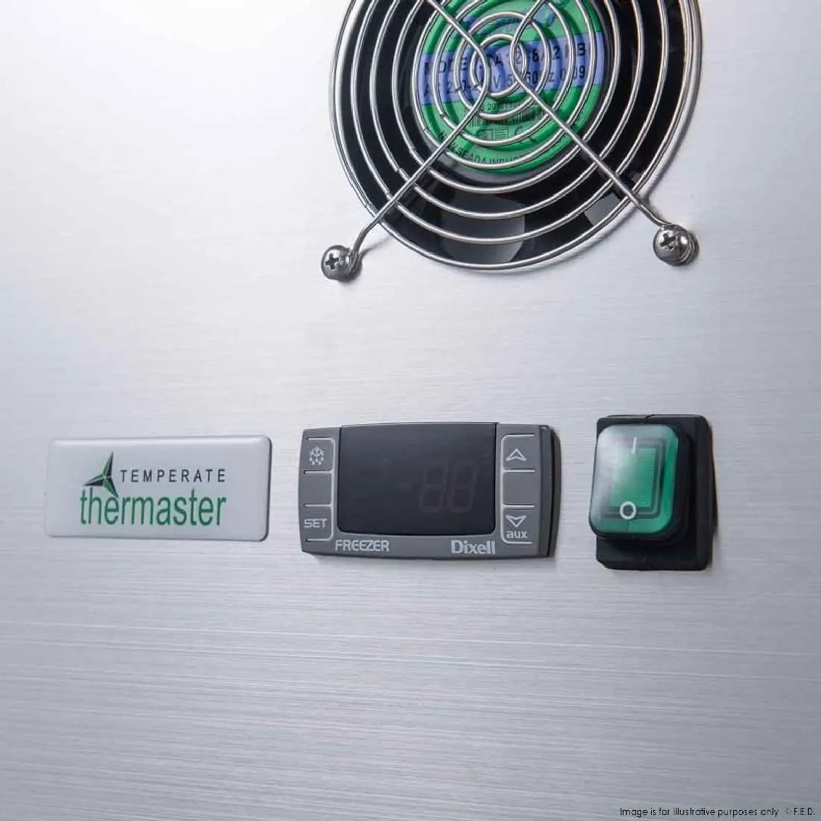 FED-X XSS7C13S2V - S/S Two Door Sandwich Counter